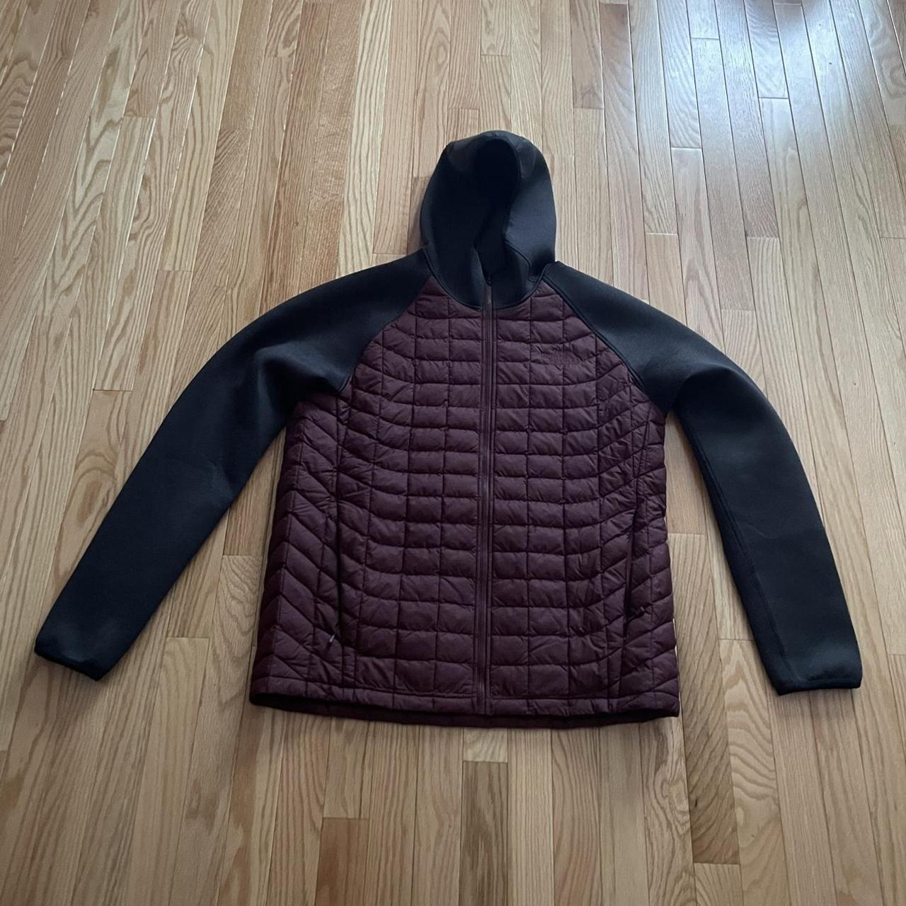 Mens burgundy north face jacket sale