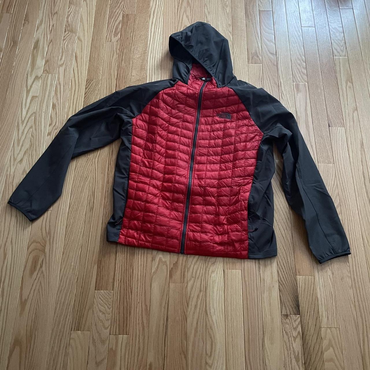 North face red sale thermoball jacket