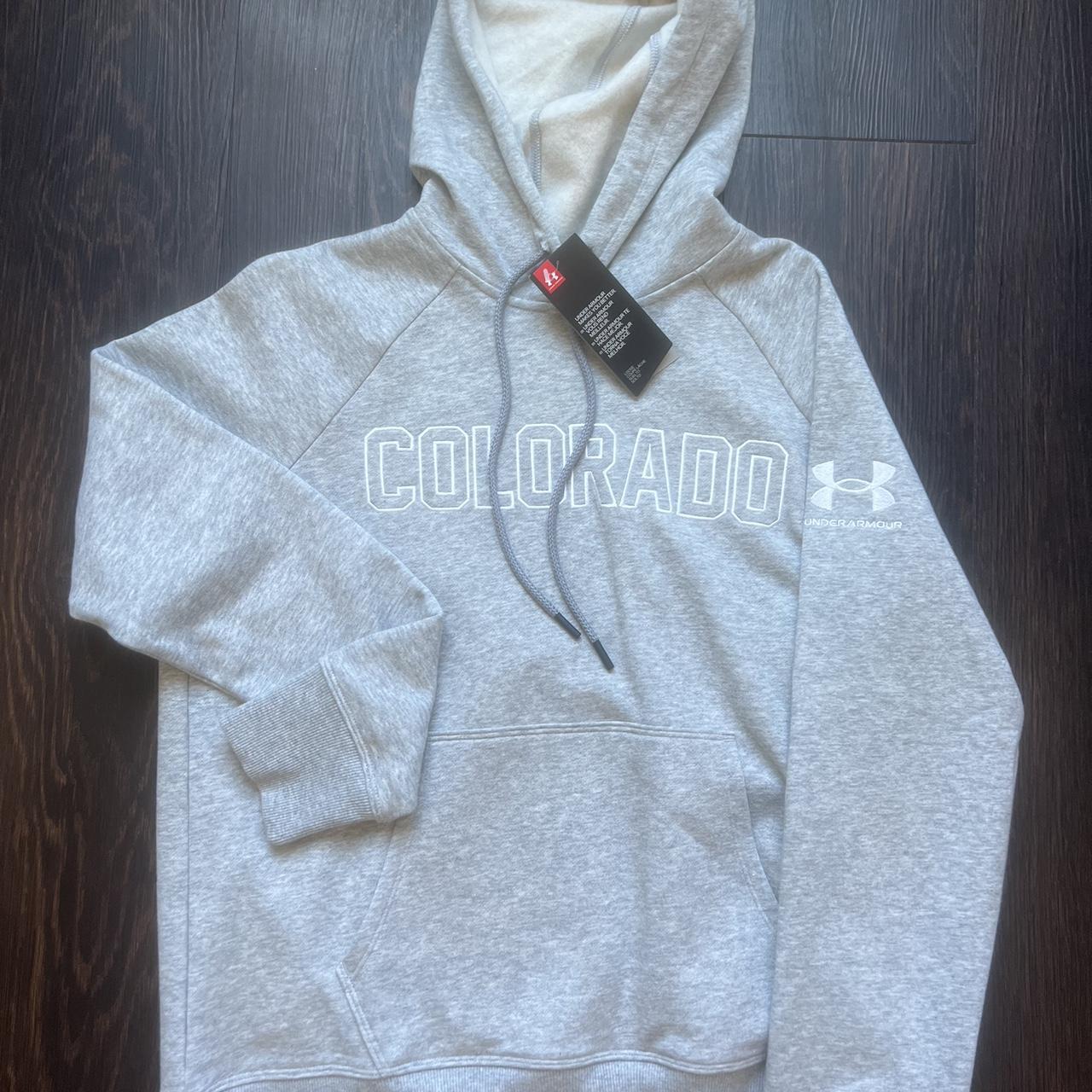 Brand new Under Armor Colorado grey hoodie Size: - Depop