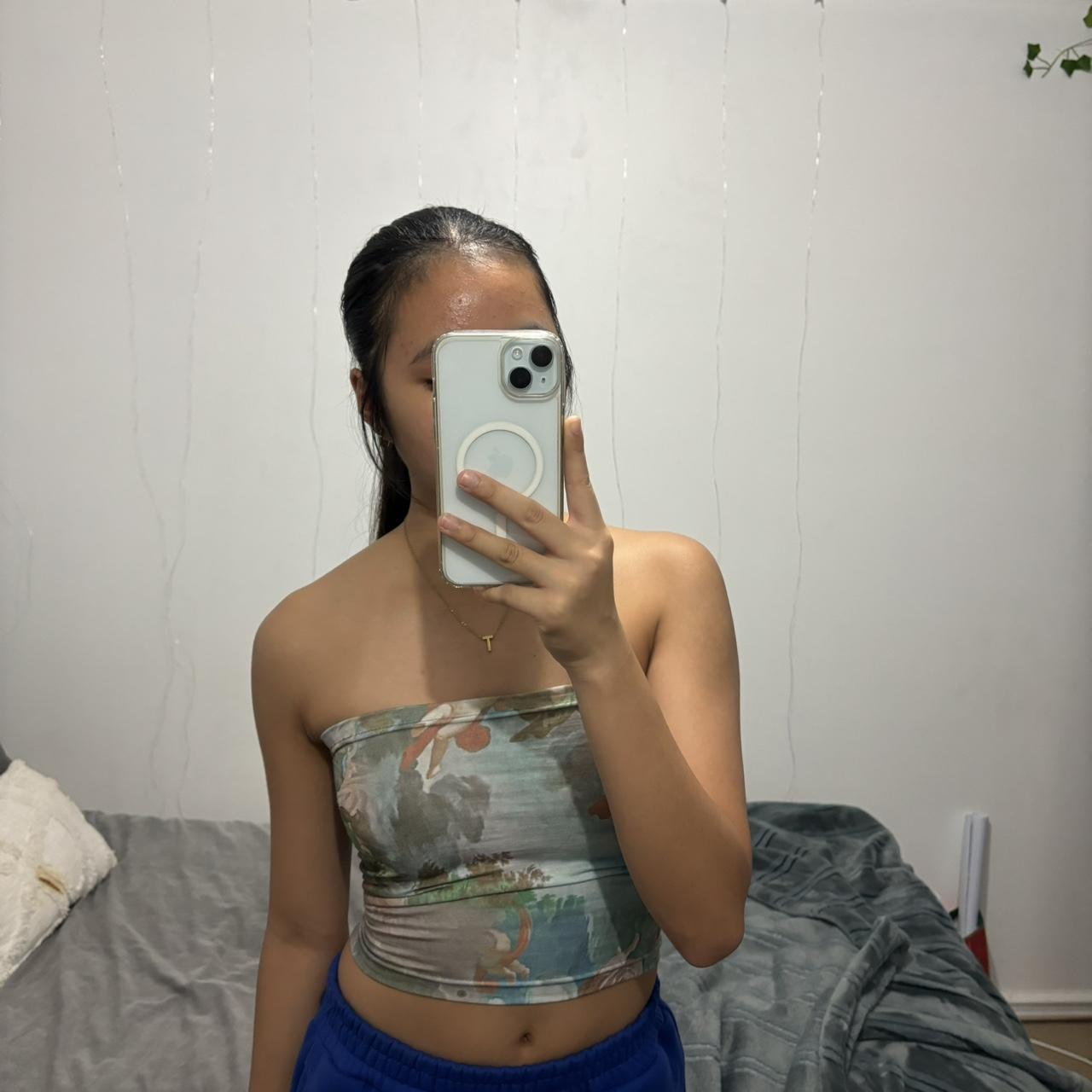 angel tube top - Depop