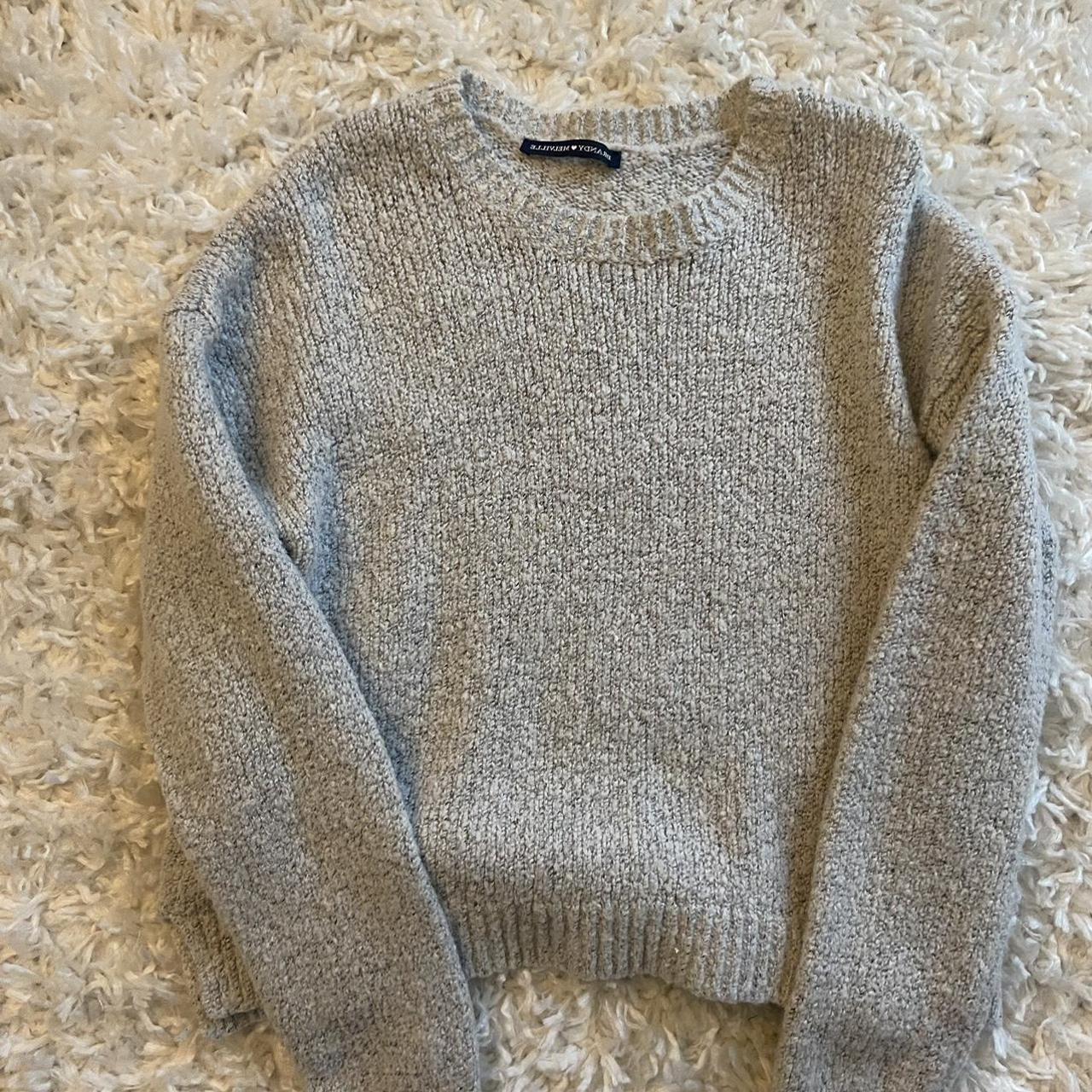 A grey brandy Melville sweater 💌 (can fit between s-L) - Depop