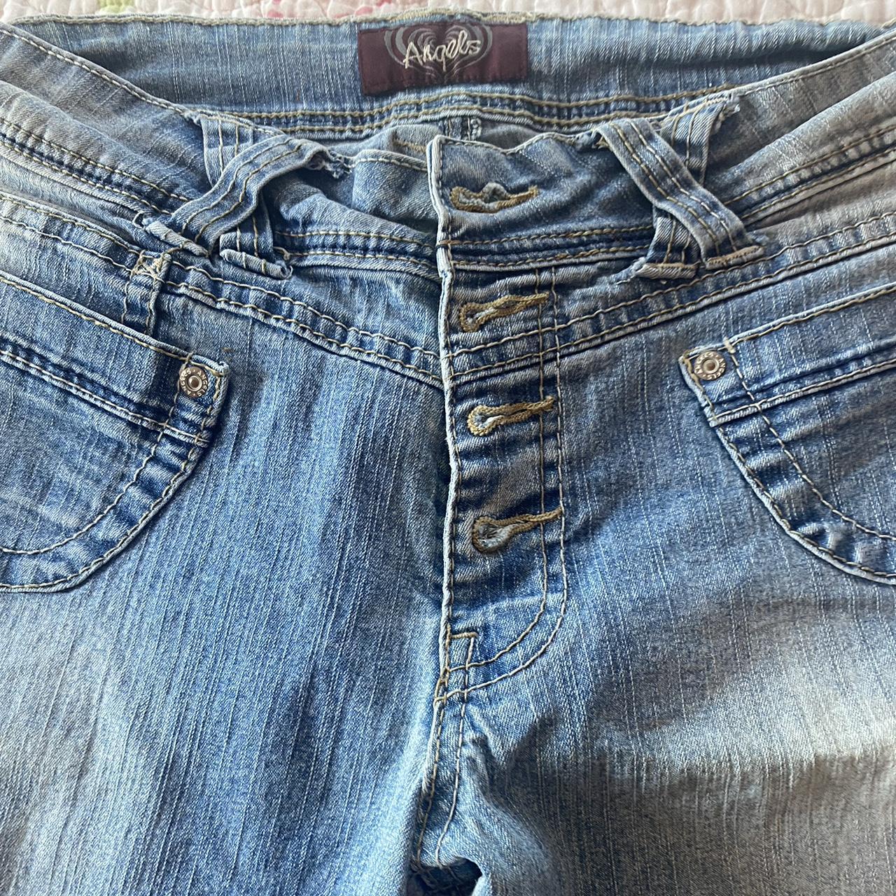 ANGELS FLARE JEANS MEDIUM RISE VINTAGE DENIM... - Depop