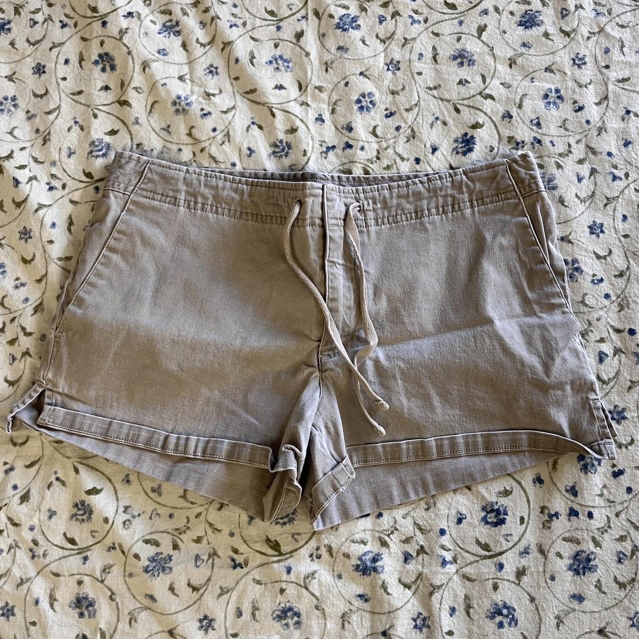 Vintage Y2K express khaki booty shorts size... Depop