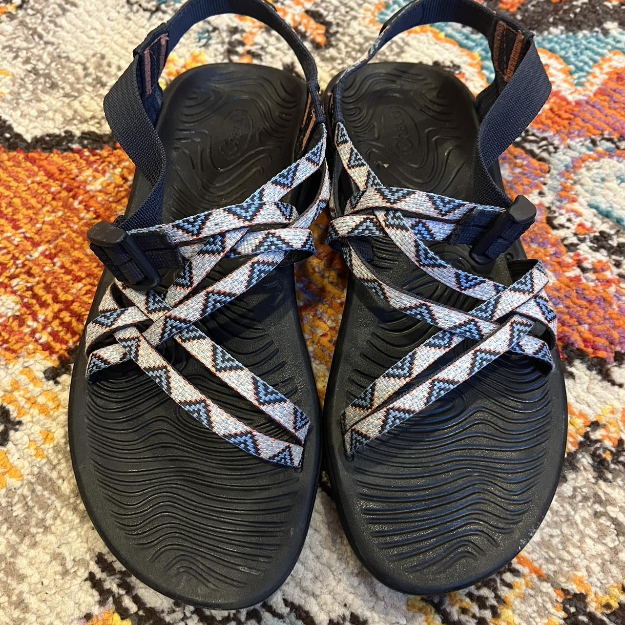 Chaco s size 9 I love these chacos but the color is Depop