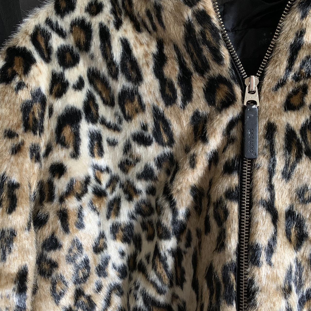 Per Una leopard print zip up jacket Size Large... Depop