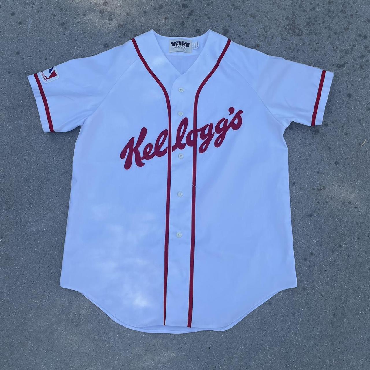 Vintage Nike Air Jordan Baseball Kids Jersey in - Depop