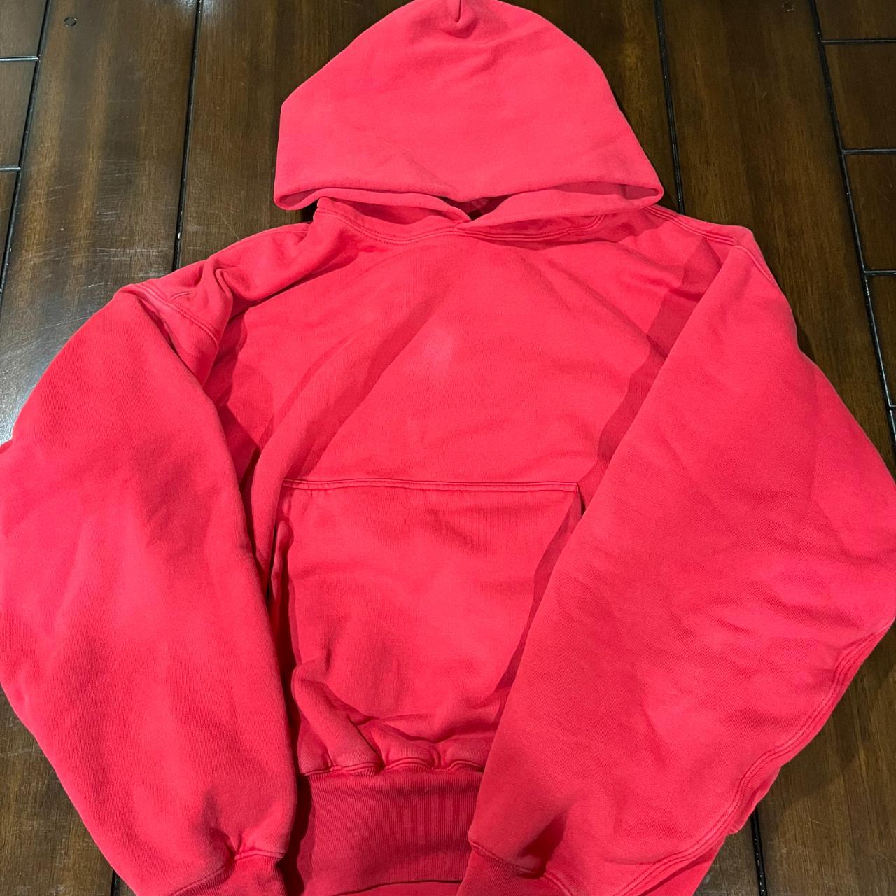 yeezy hoodie red