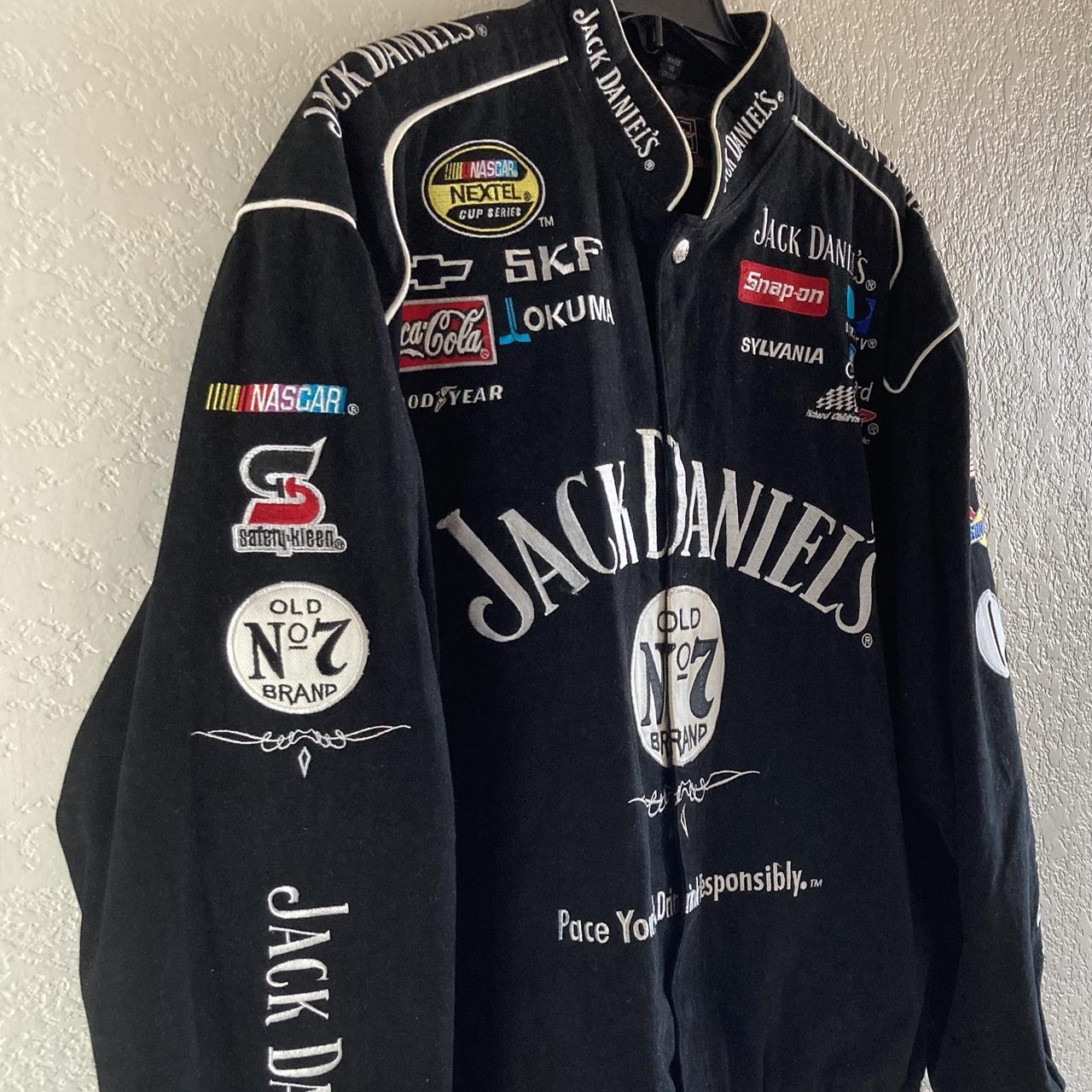 NASCAR JH Design Jack Daniels Jacket Outer Shell -... - Depop