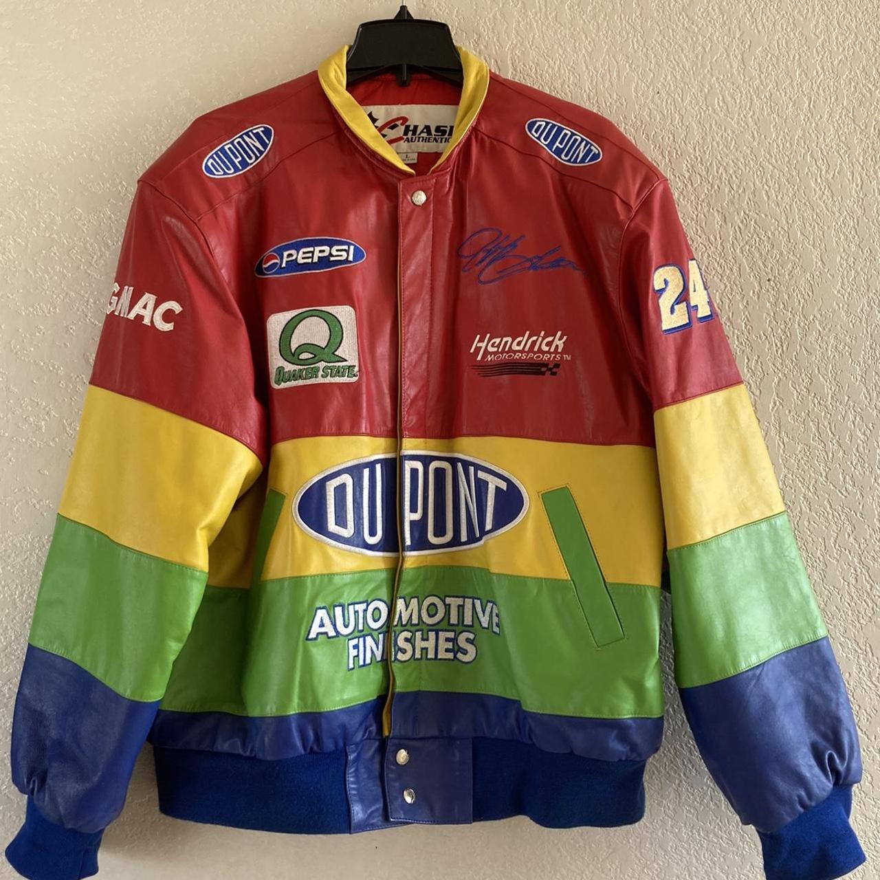 NASCAR Chase Authentics Leather Jeff Gordon Rainbow Depop