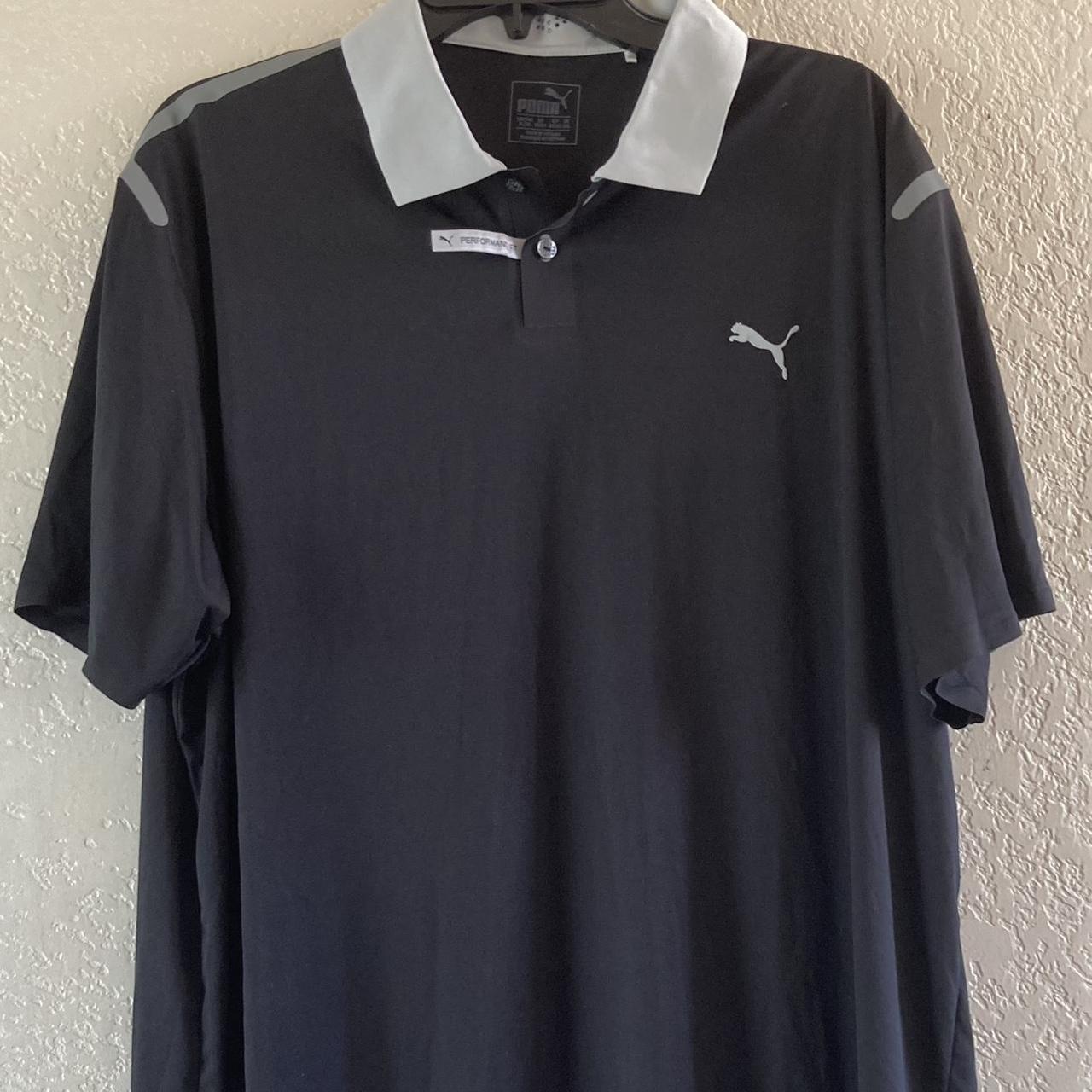 Puma Men s Bonded Dry Cell 2017 Black Golf Polo. Depop