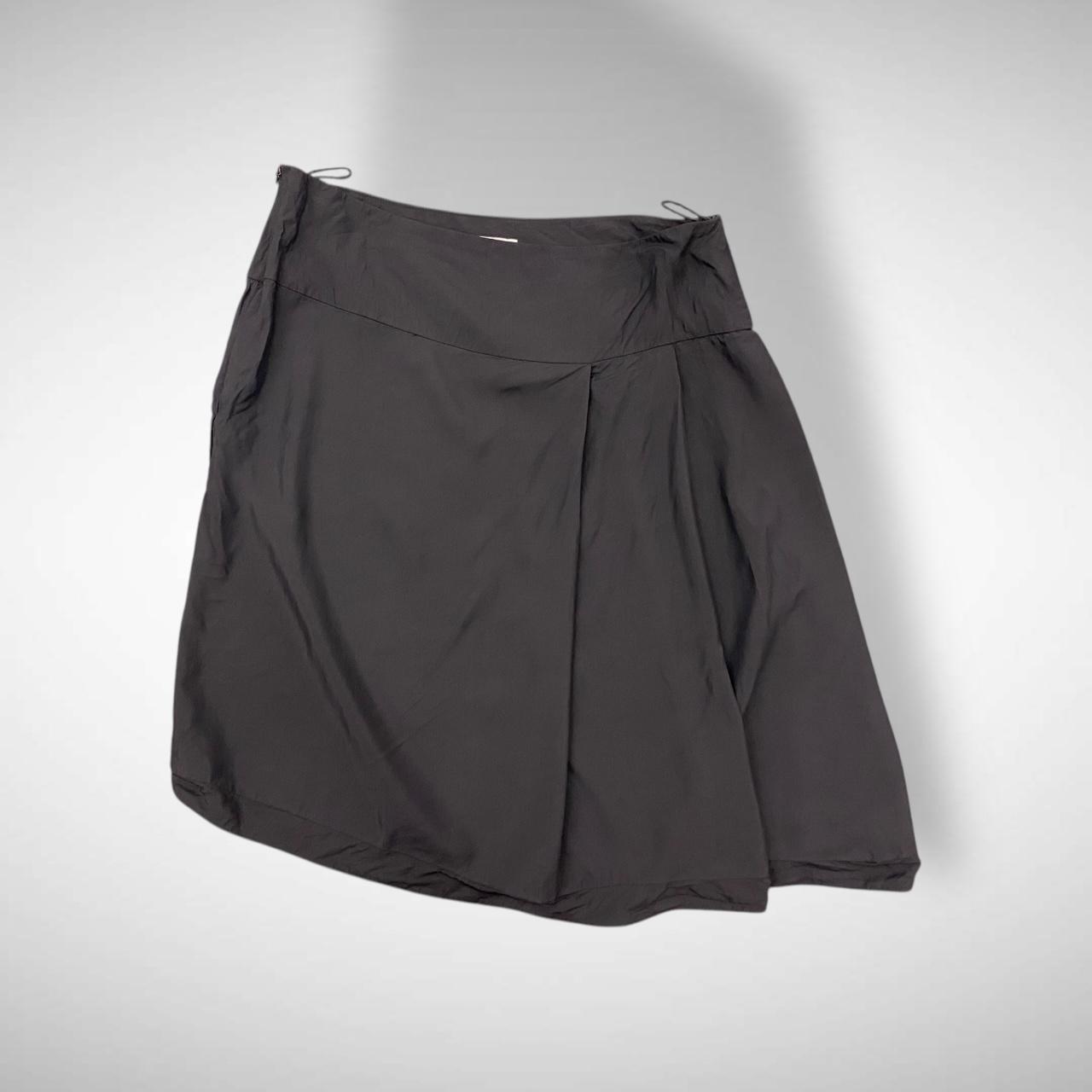 jil sander pleated asymmetrical skirt