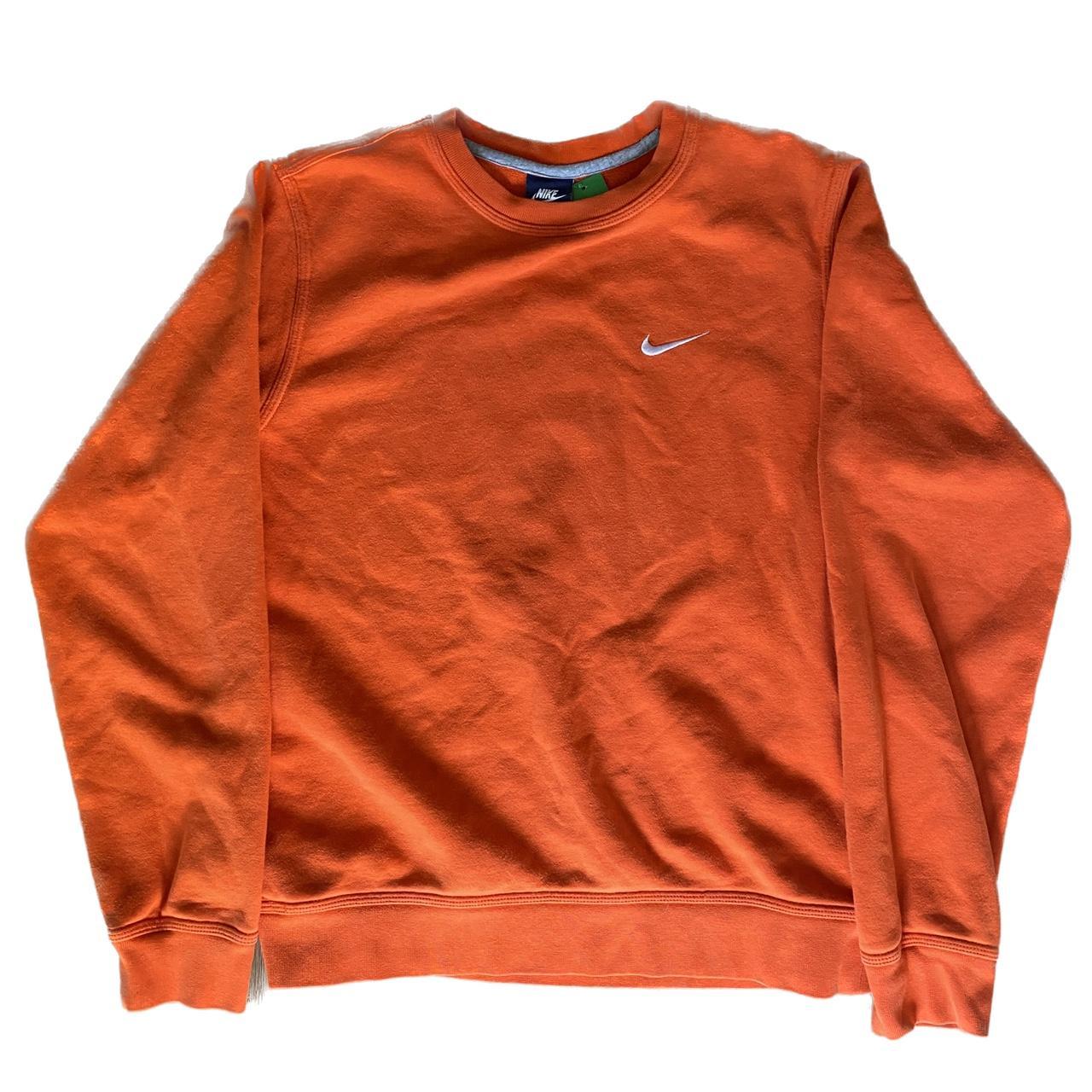 orange vintage nike sweatshirt