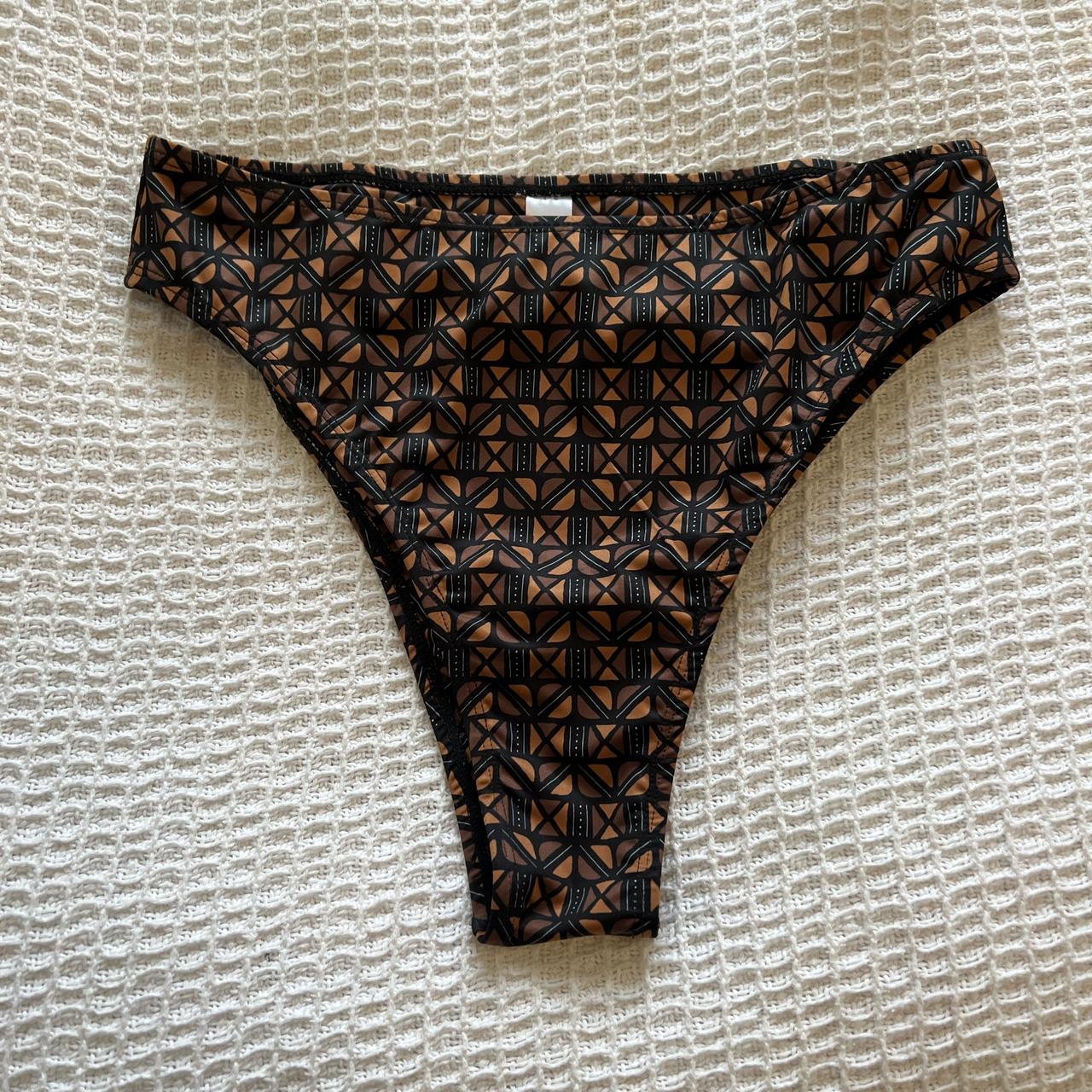 Code B swimwear aura ‘lamu’ check bikini bottoms,... Depop