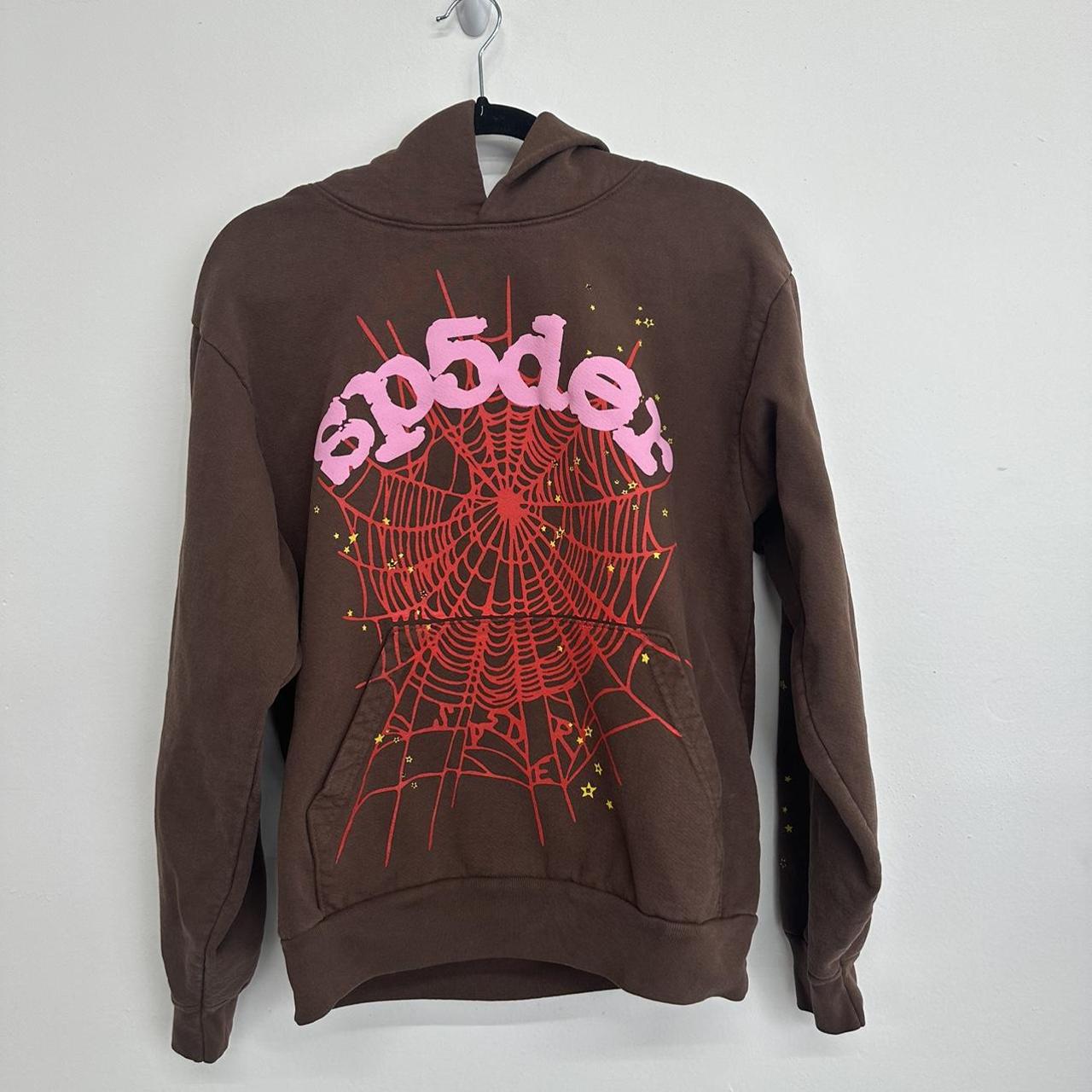 Spider Worldwide Men's Brown Hoodie | Depop