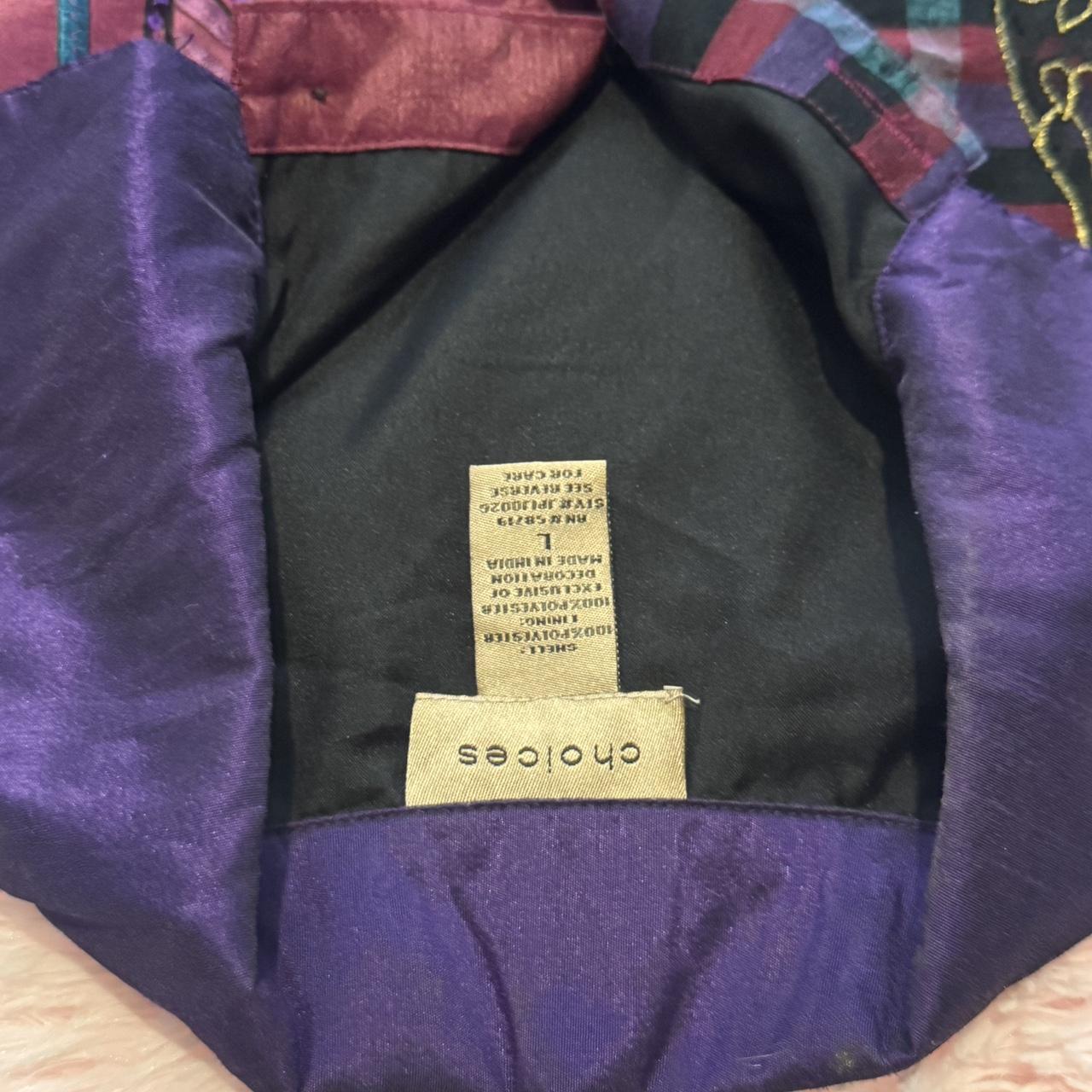 Women's Jacket - Multi/Purple - L – Boho Patchwor… - image 3