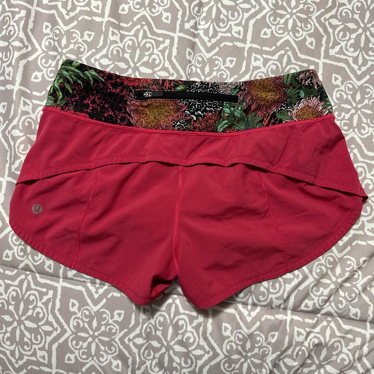 SOLD OUT Dark Red LULULEMON low rise hotty hot - Depop