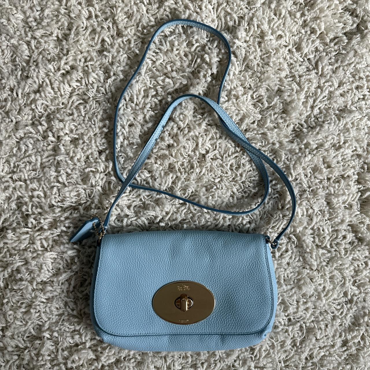 Light blue coach clearance backpack