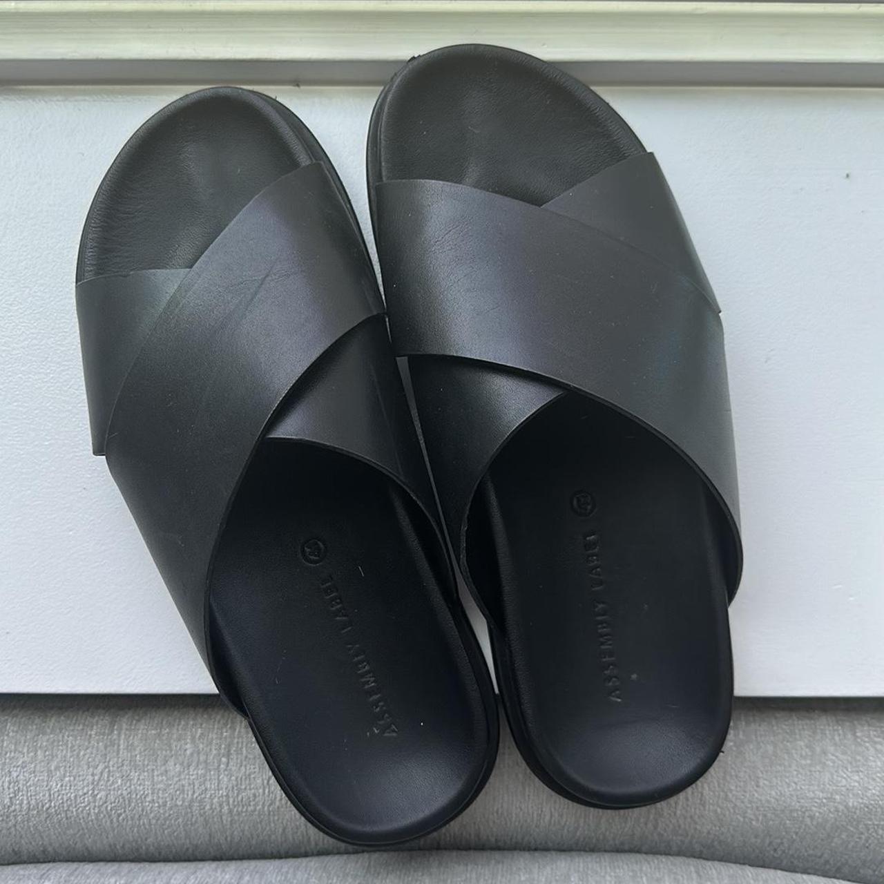 Assembly Label black slides size 41 - Depop