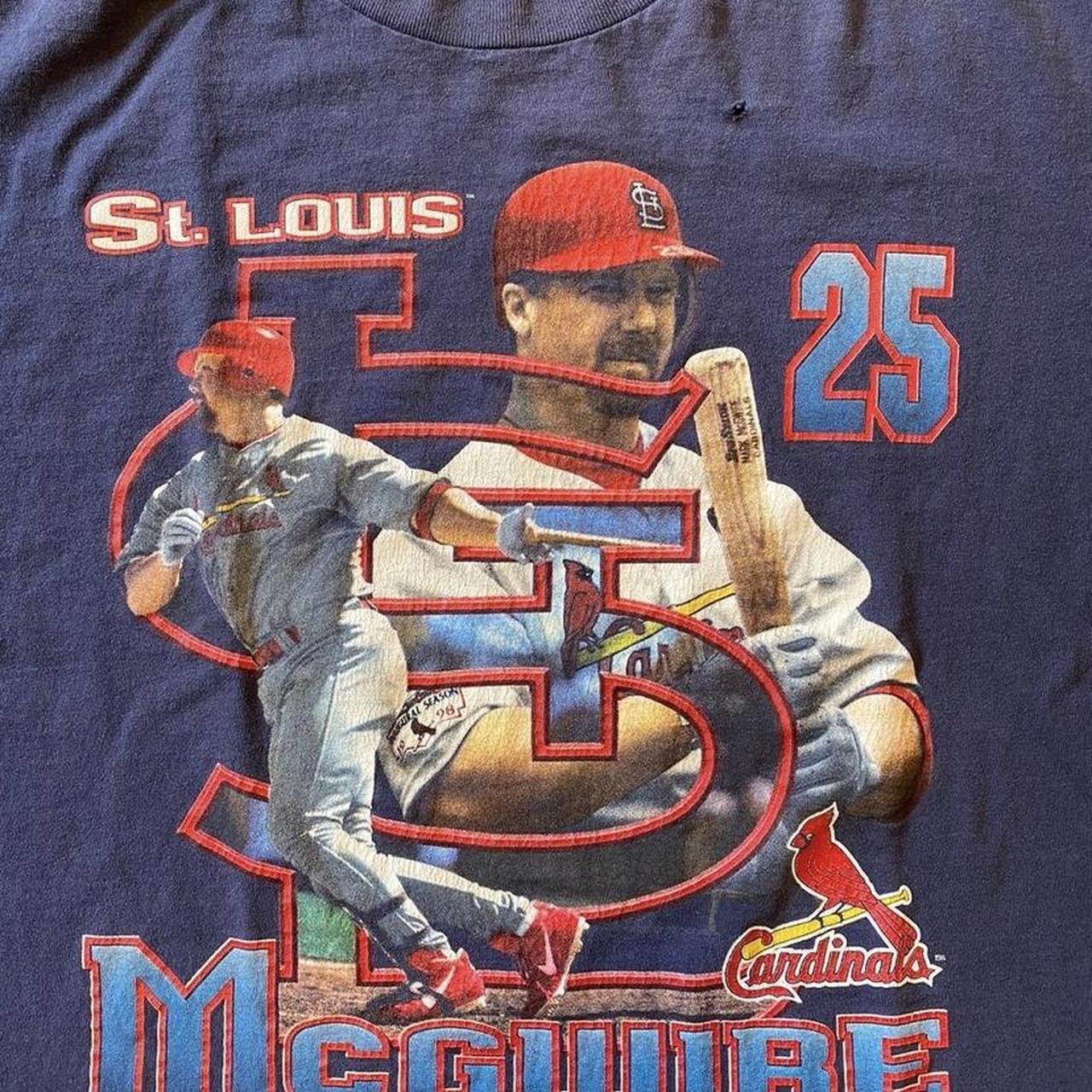 Vintage 90s St. Louis Cardinals MLB mark McGwire player T shirt mens XL