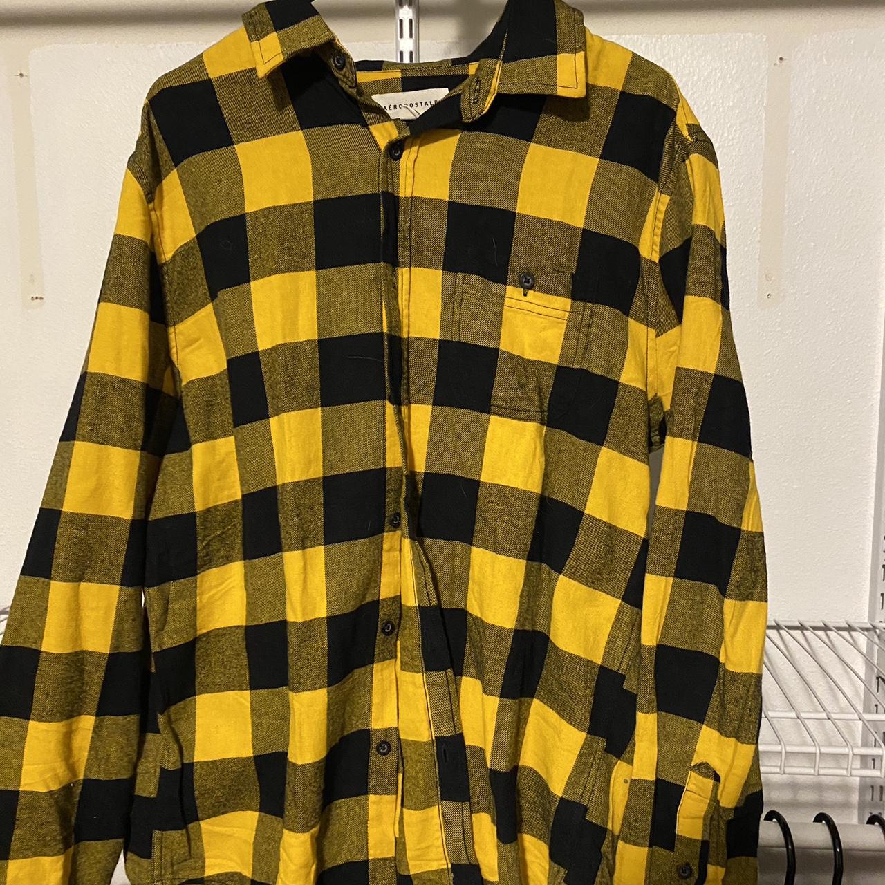 Men's Yellow and Black Shirt | Depop