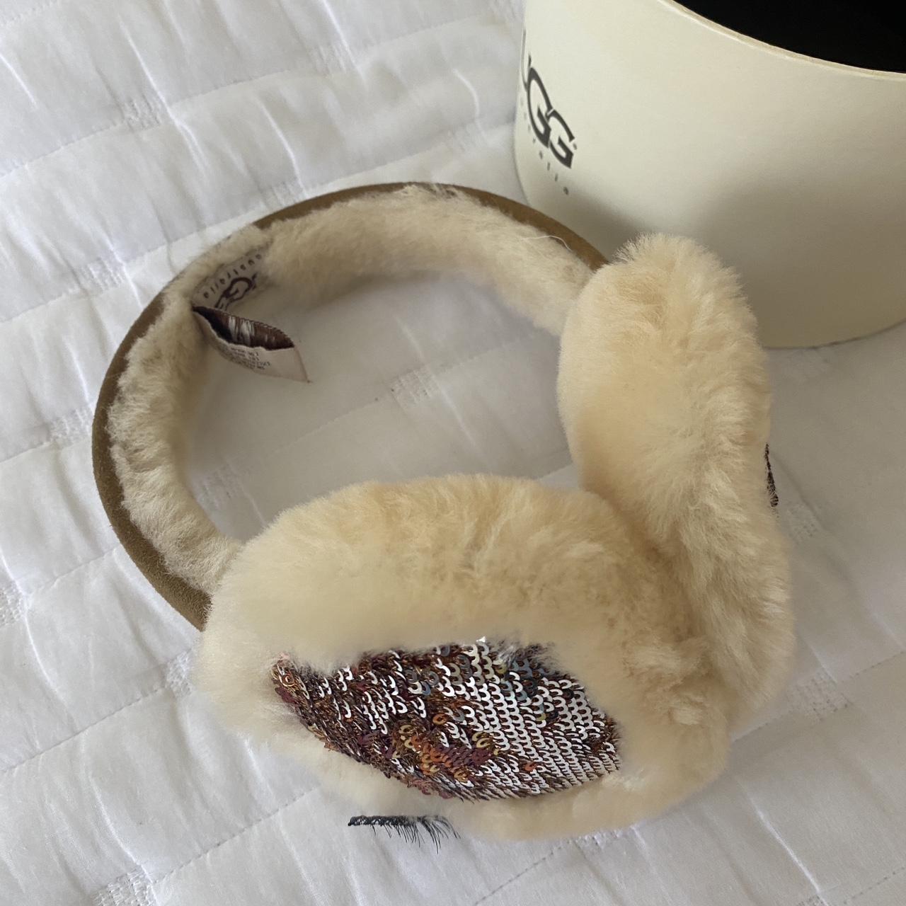 UGG earmuffs in their trademark brown sequined... Depop