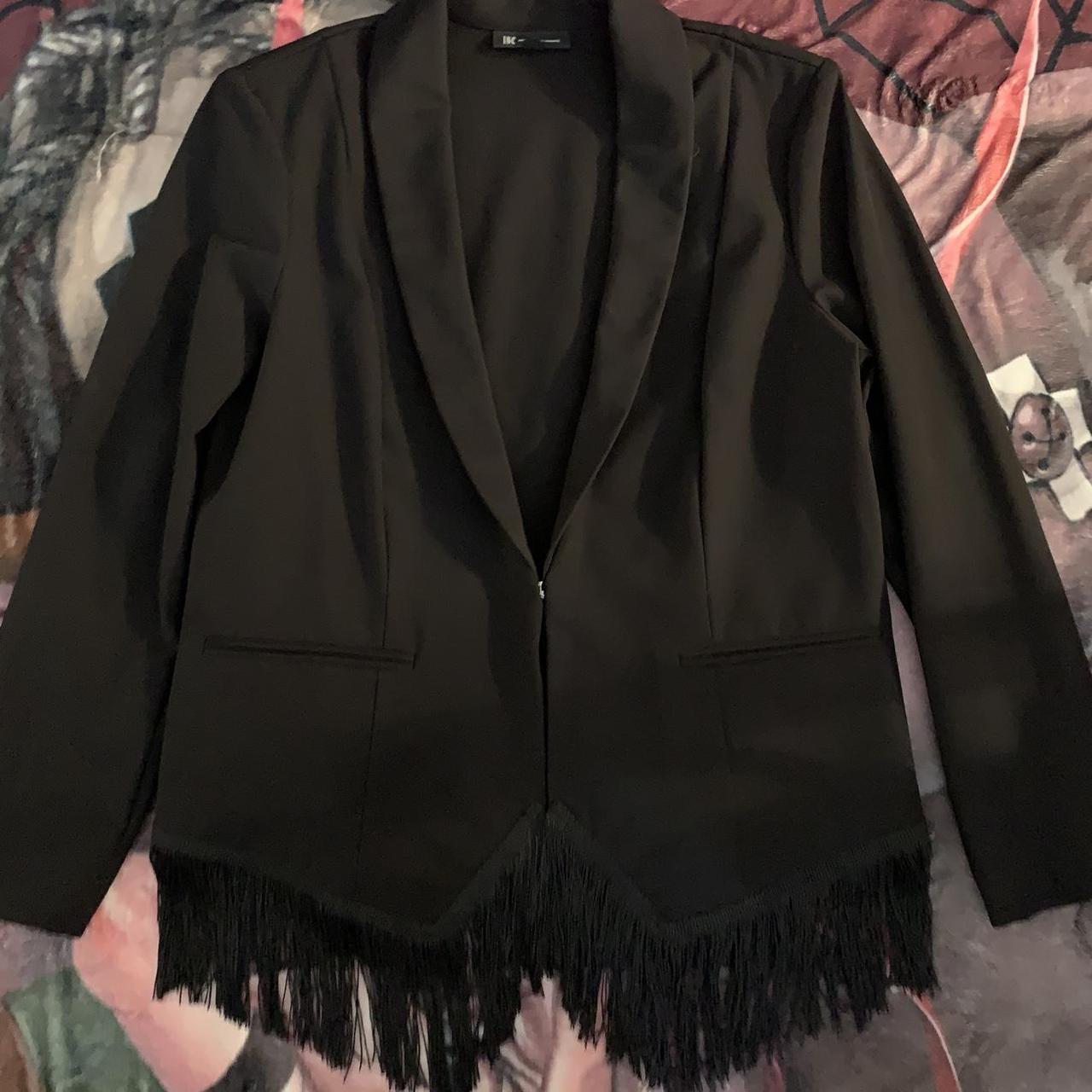 Zara fringe clearance blazer