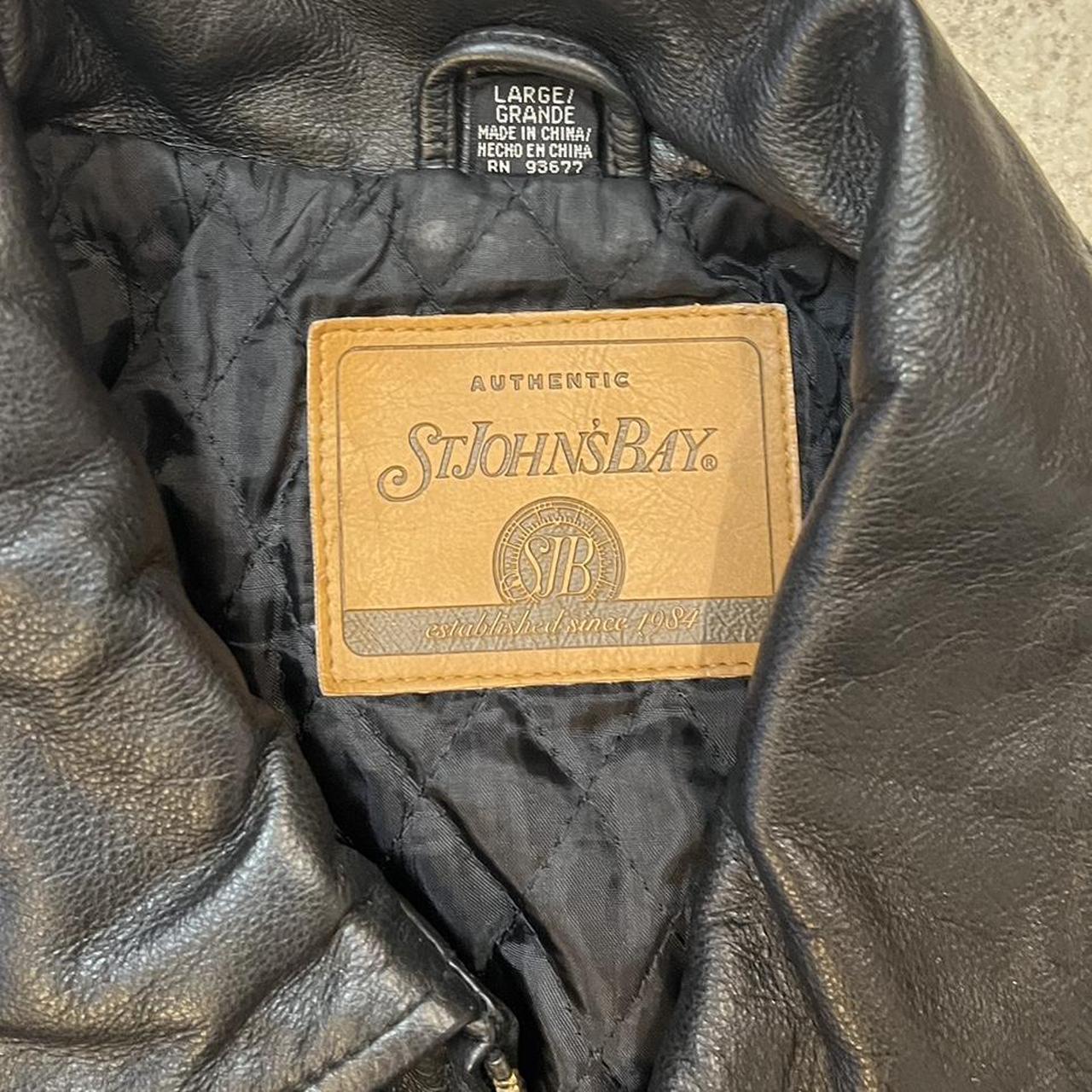 St john's bay deals leather jacket rn93677