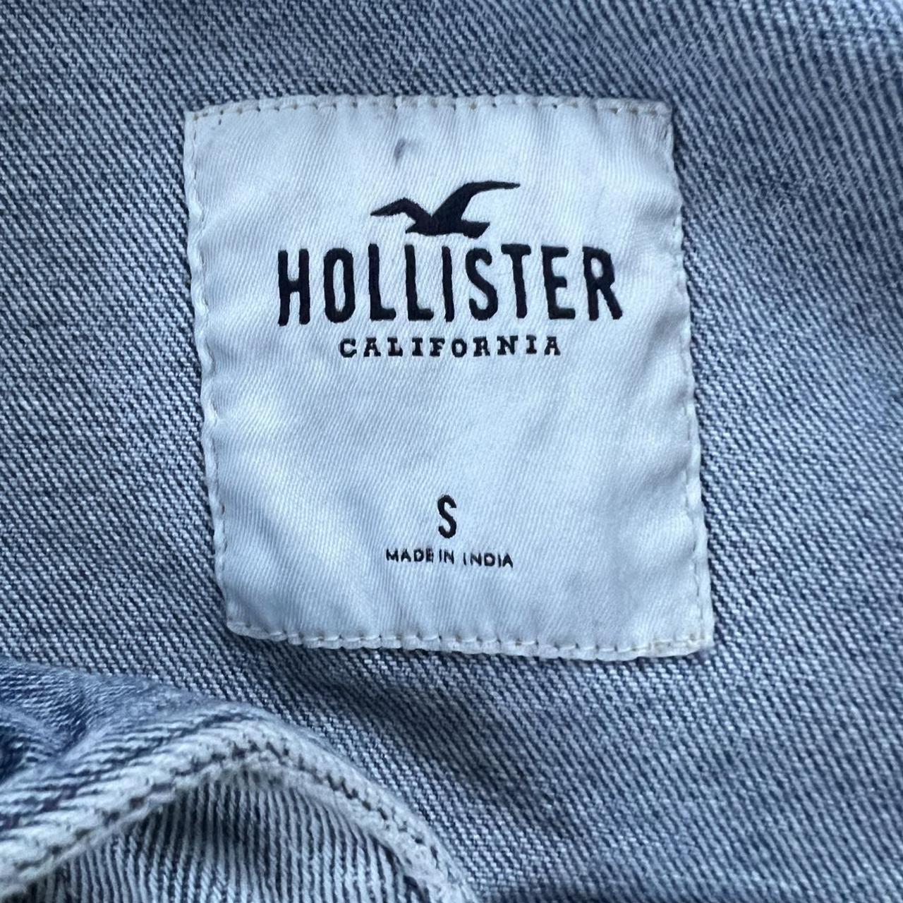 hollister cropped jean jacket worn only a couple of... Depop