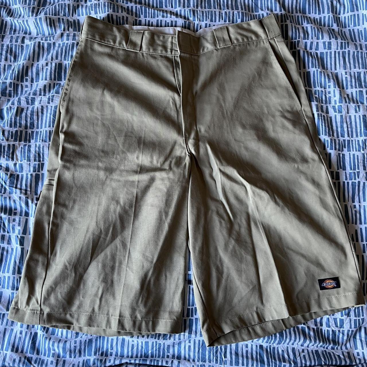 Dickies Men's Khaki Shorts Depop