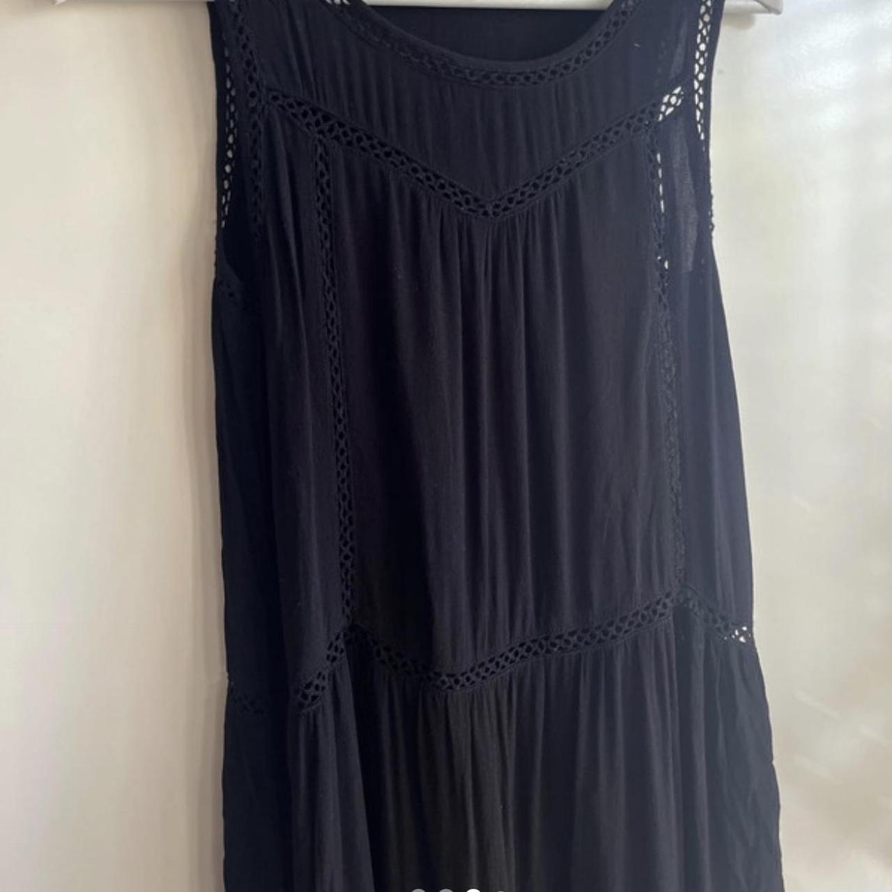 Lovely black maxi dress from hush size 8 - Depop