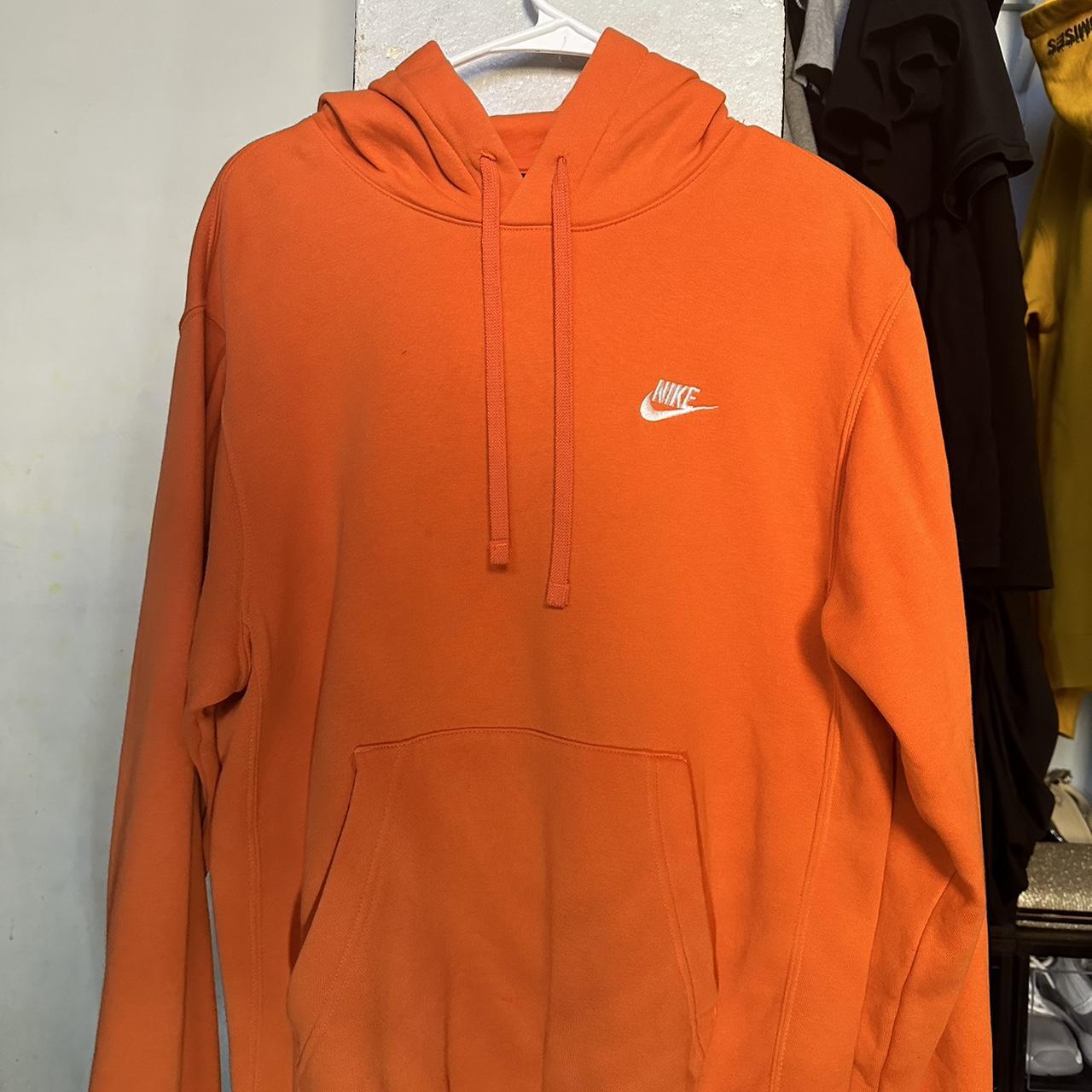 Orange nike hoodie size:small - Depop