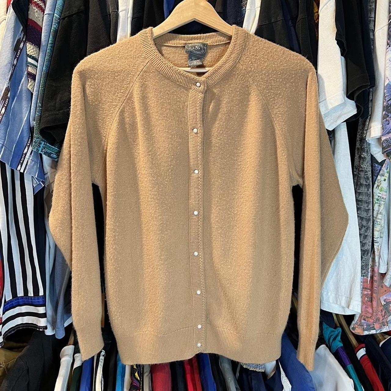 Vintage 90s Usa Made Cardigan Sweater. Size:... - Depop