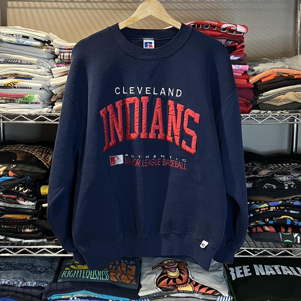 Vintage 90s Cleveland Indians Russell Athletic - Depop