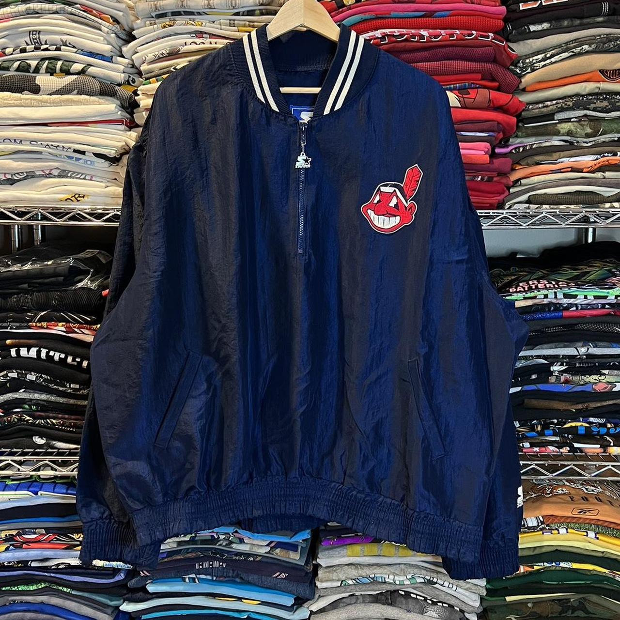 VTG 90's Indians Starter shops Jacket Men's 2X