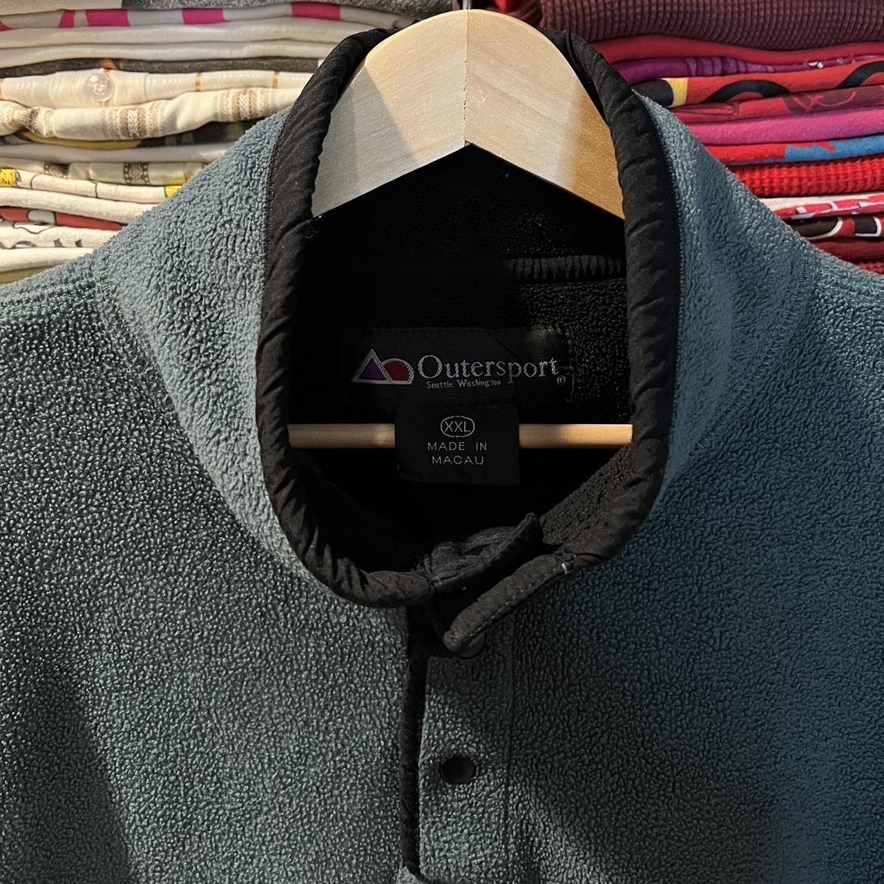 Vintage 90s Outersport Fleece Utility Front Pocket... Depop