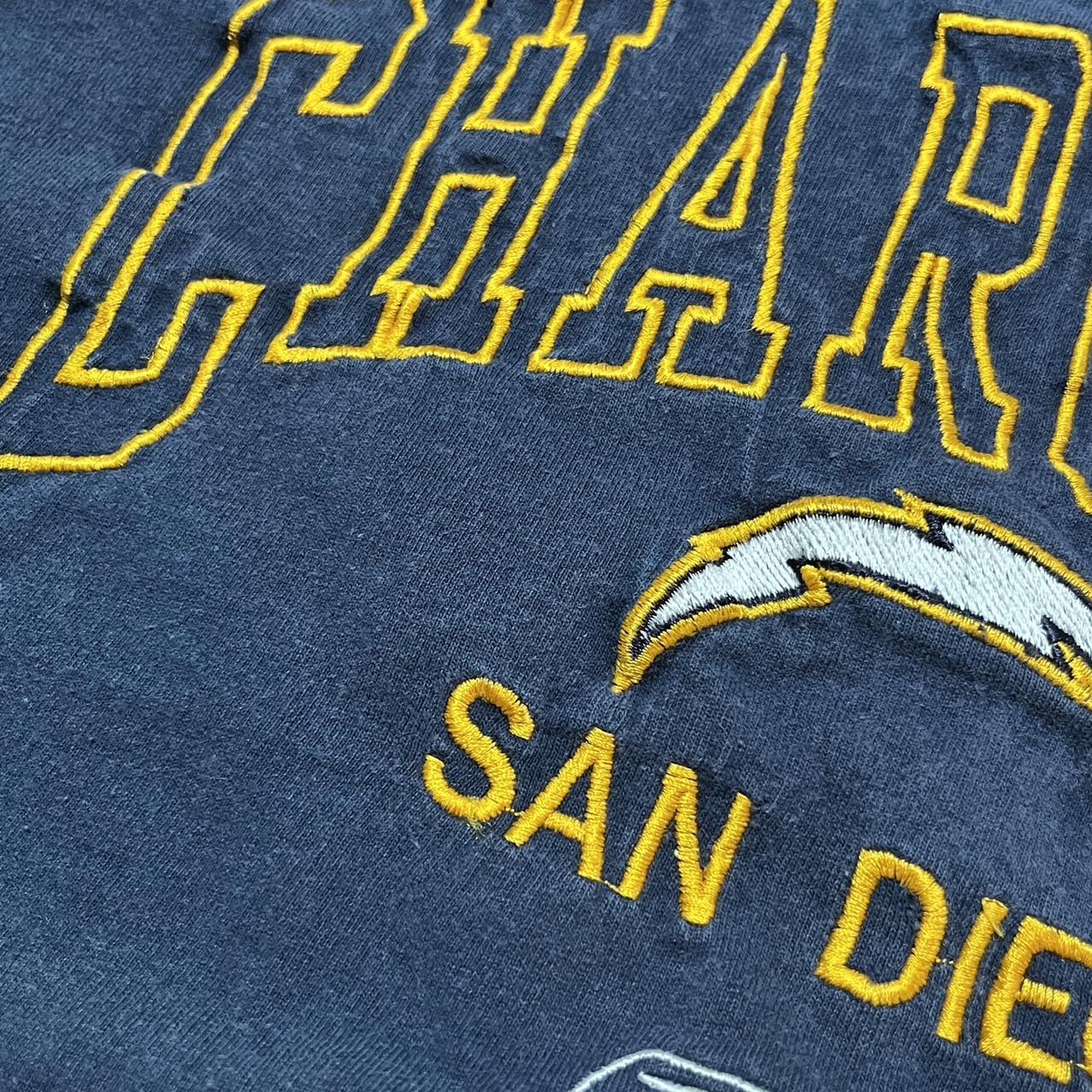 Y2K NFL San Diego chargers shirt yellow Size XL