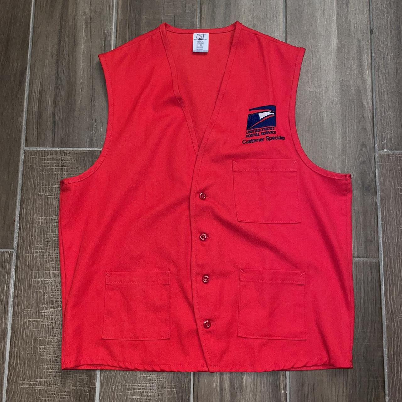 Usps customer service vest Pit to pit 19.5... Depop