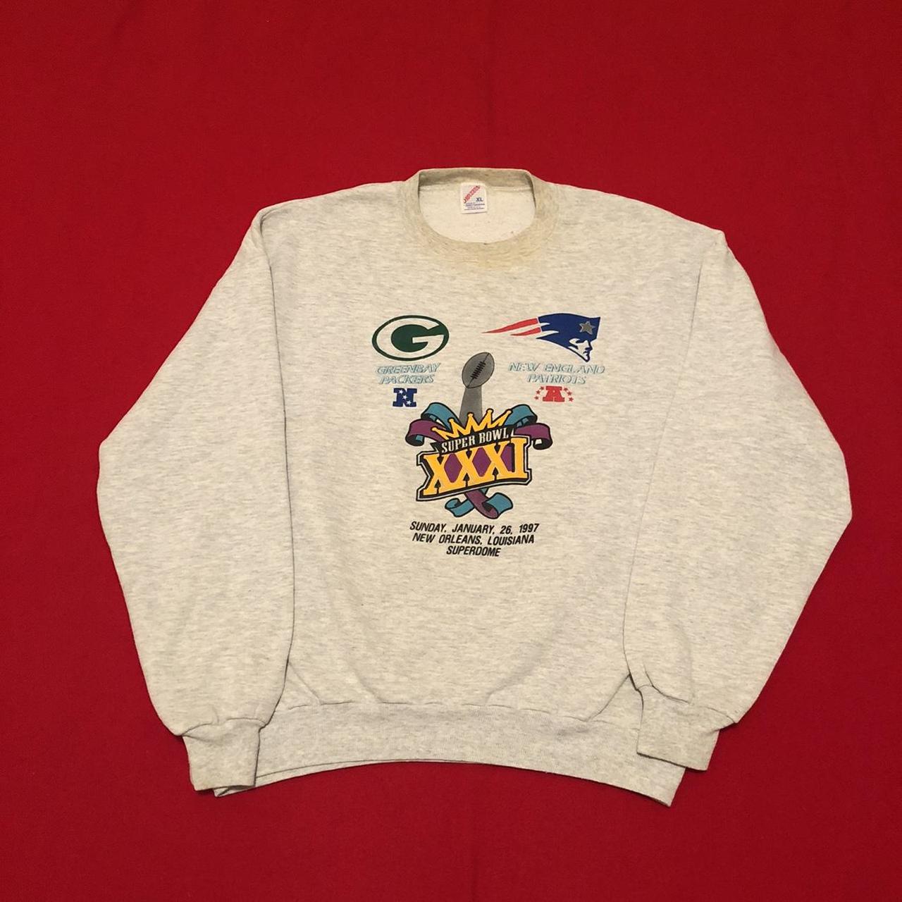 vintage 1997 packers vs. patriots new orleans - Depop