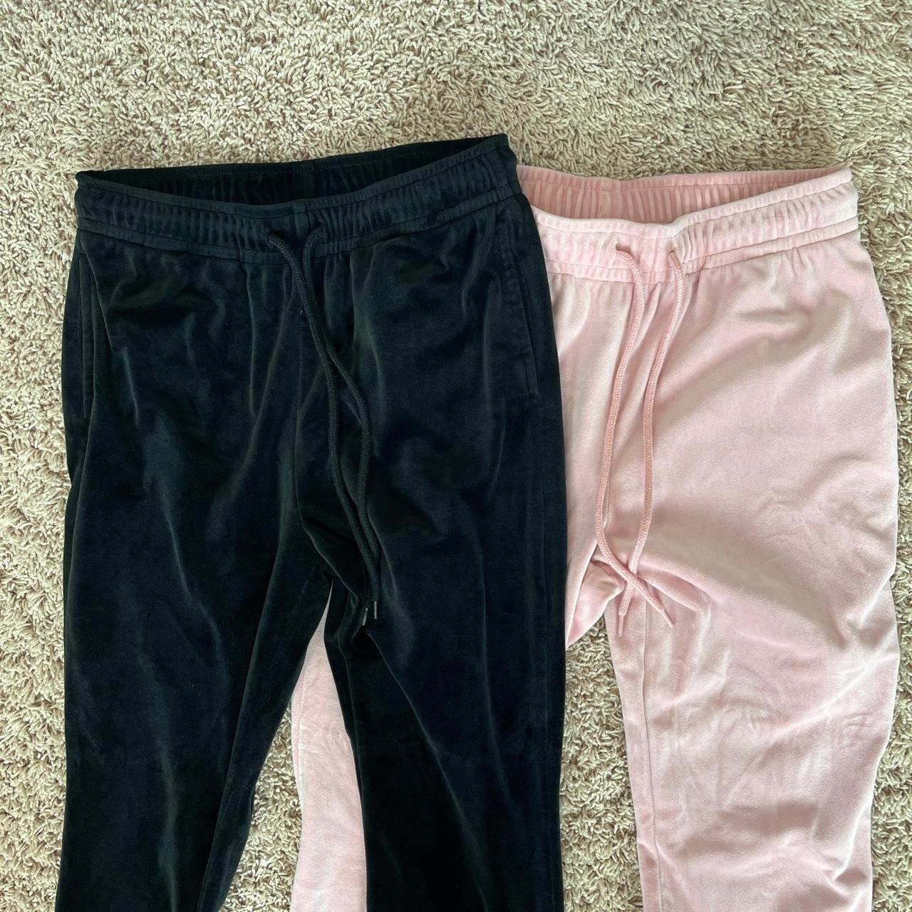 Target Women's Black and Pink Joggerstracksuits Depop