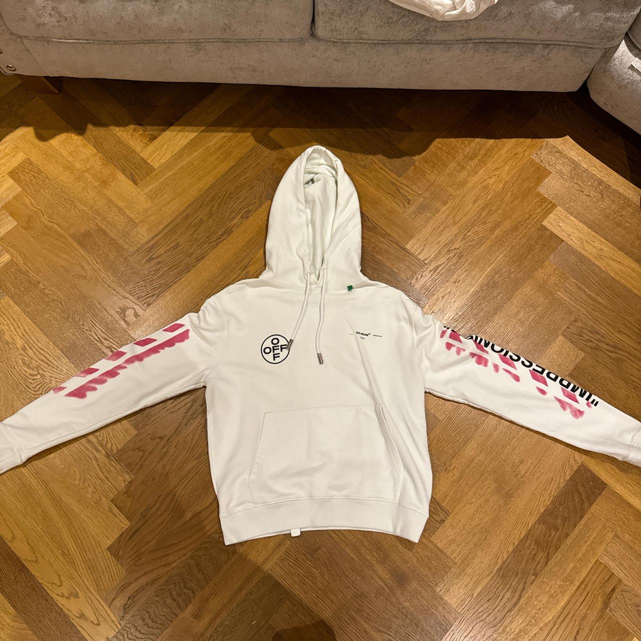 Off white printed hoodie Depop