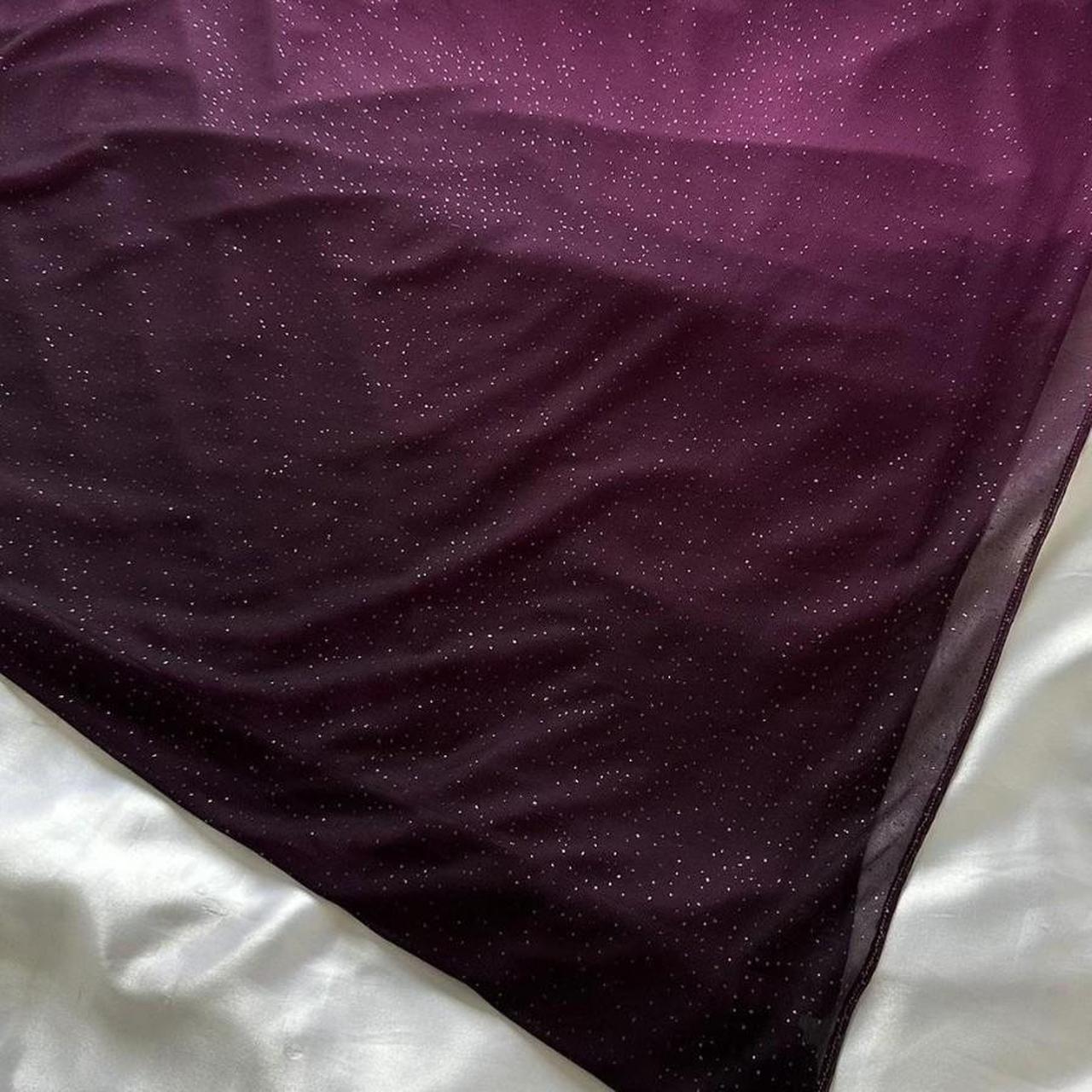 purple prom dress stunning 90s vintage glittery... - Depop