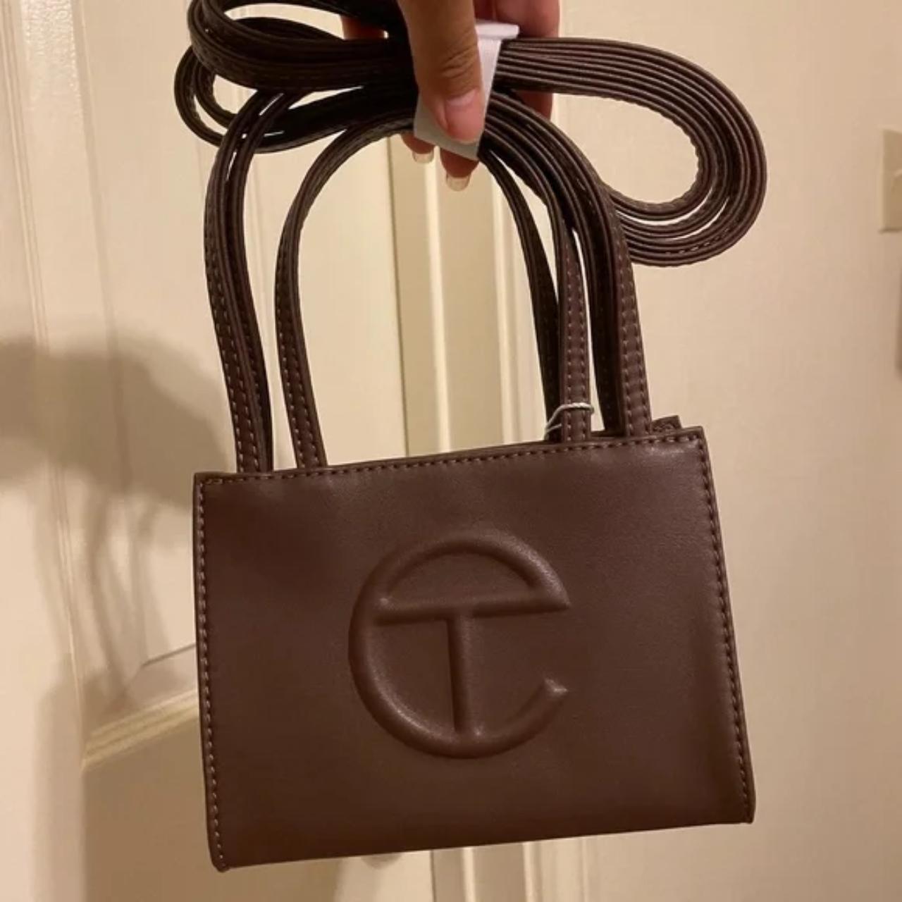 Telfar Small Chocolate Shopping Bag Telfar Small - Depop