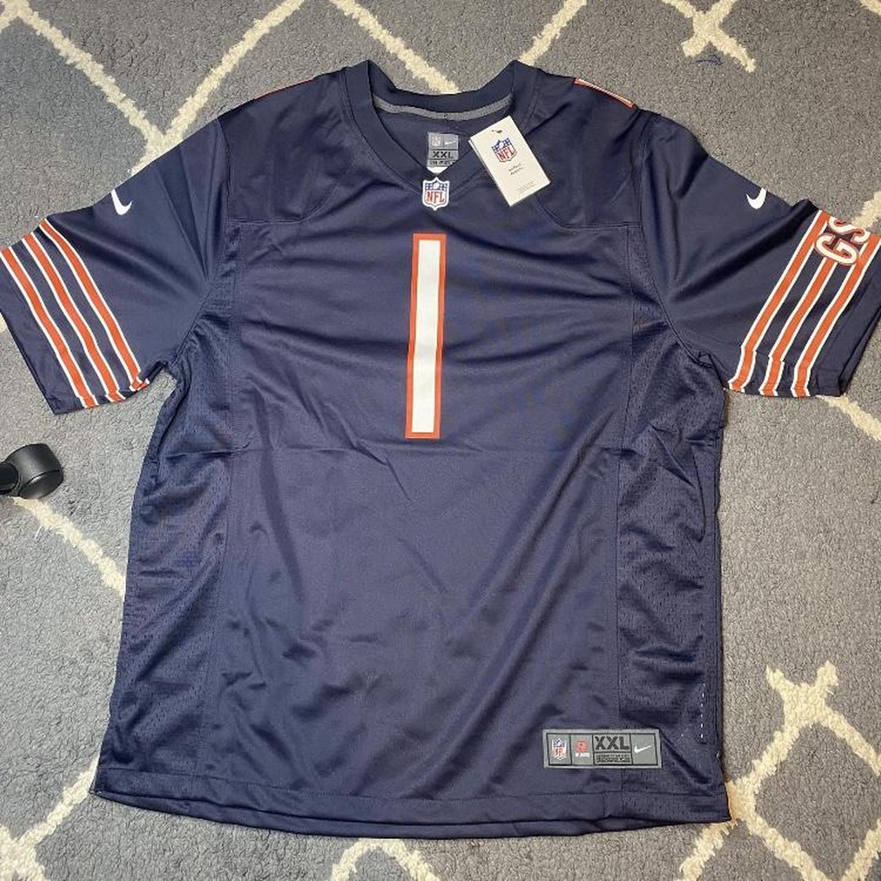 Nike Chicago Bears Elite Jersey SZ 52 Justin Fields - Depop