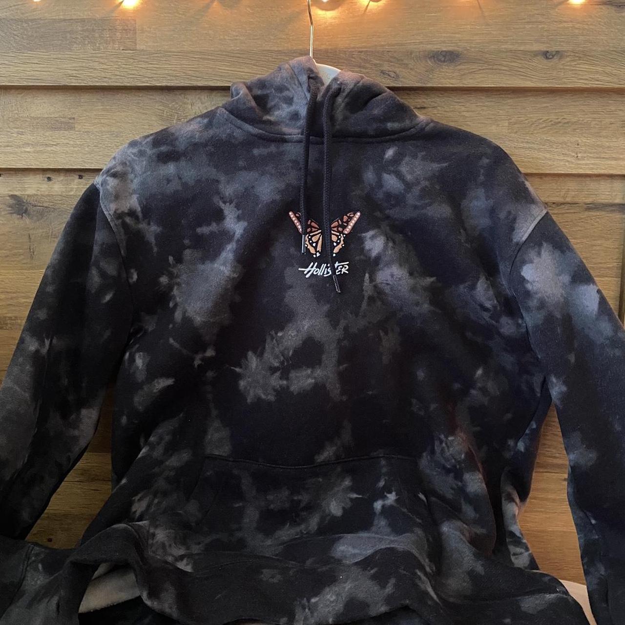 Tie Dye Hollister Pulli Schmetterling Pullover Hoodie Butterfly