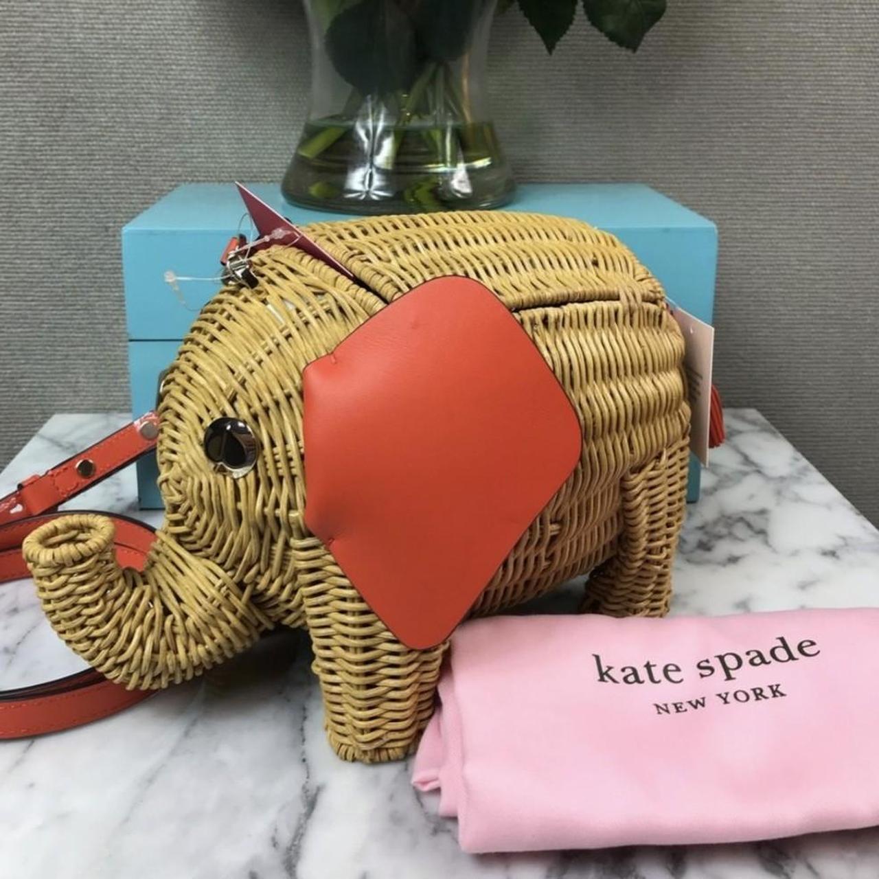 Kate spade wicker online elephant