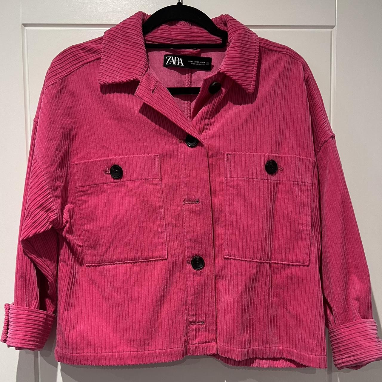 Hot pink corduroy jacket best sale