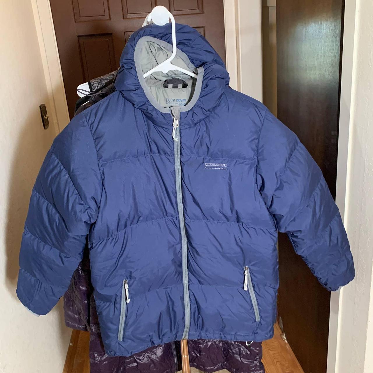 Kathmandu Kids Blue Puffer Duck Down Winter Jacket... - Depop