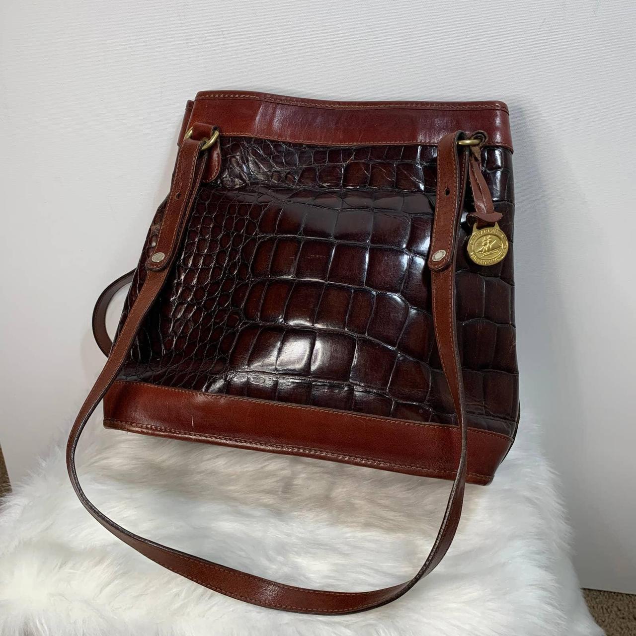 Brahmin” Croc & Leather Handbag “Brahmin” - Depop