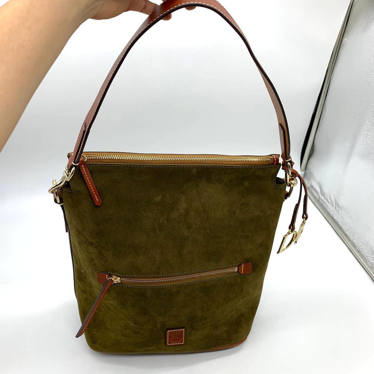 Dooney & Bourke Large Suede Sac Shoulder Bag