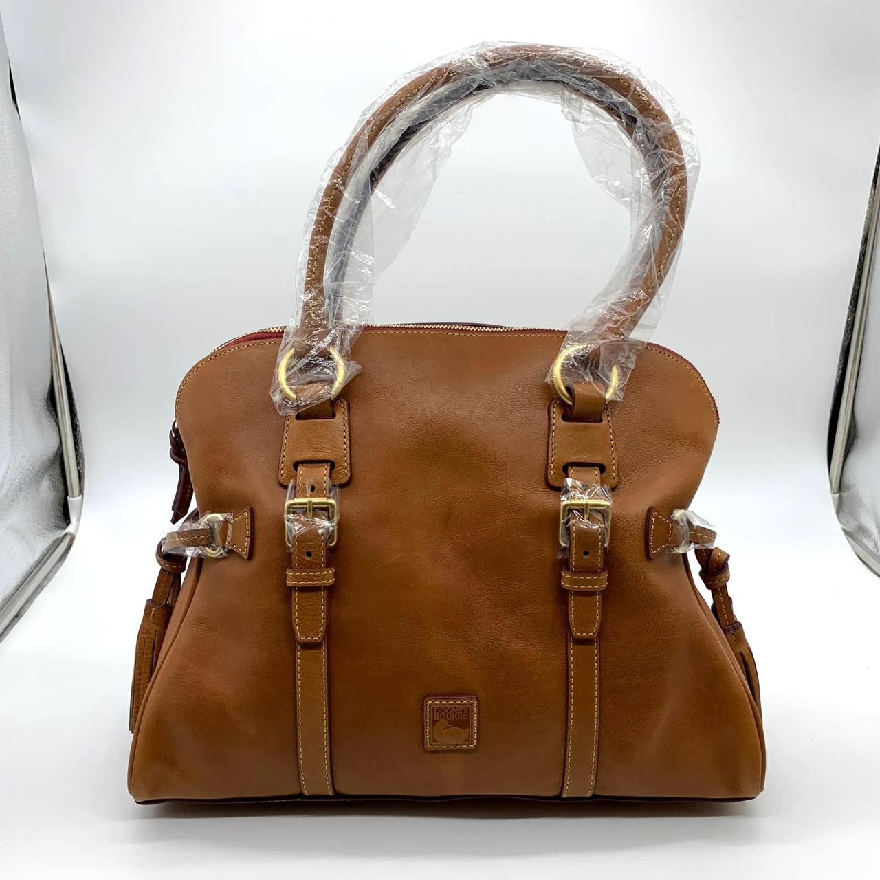 Dooney & bourke florentine hot sale domed buckle leather satchel